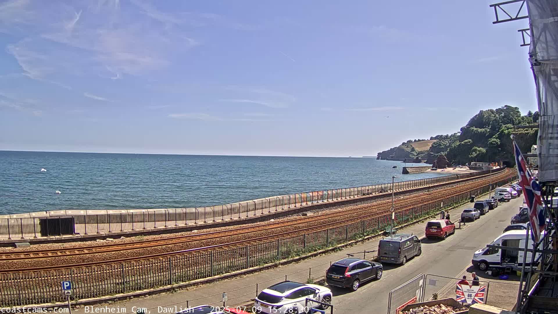 Dawlish South Coast  /Railway & Marine Parade Live Cam  - Teignbridge, Devon, South West, England, United Kingdom
