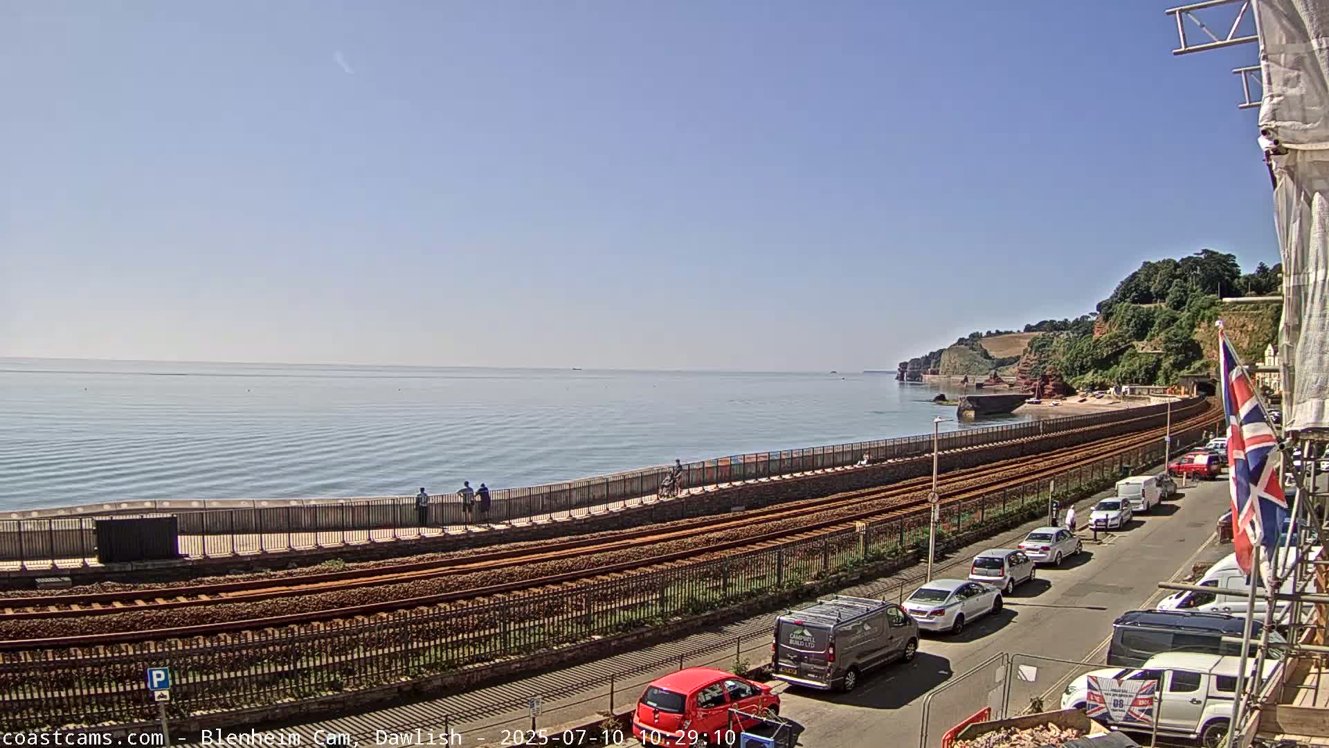 Dawlish South Coast  /Railway & Marine Parade Live Cam  - Teignbridge, Devon, South West, England, United Kingdom