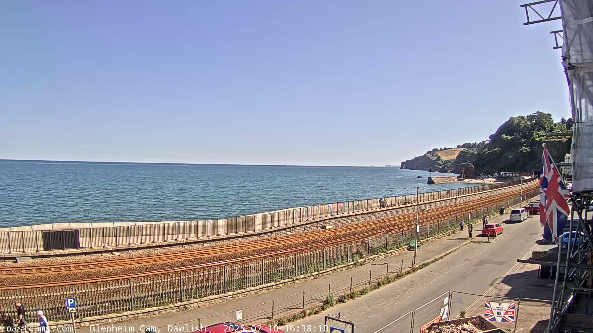 Dawlish South Coast  /Railway & Marine Parade Live Cam  - Teignbridge, Devon, South West, England, United Kingdom