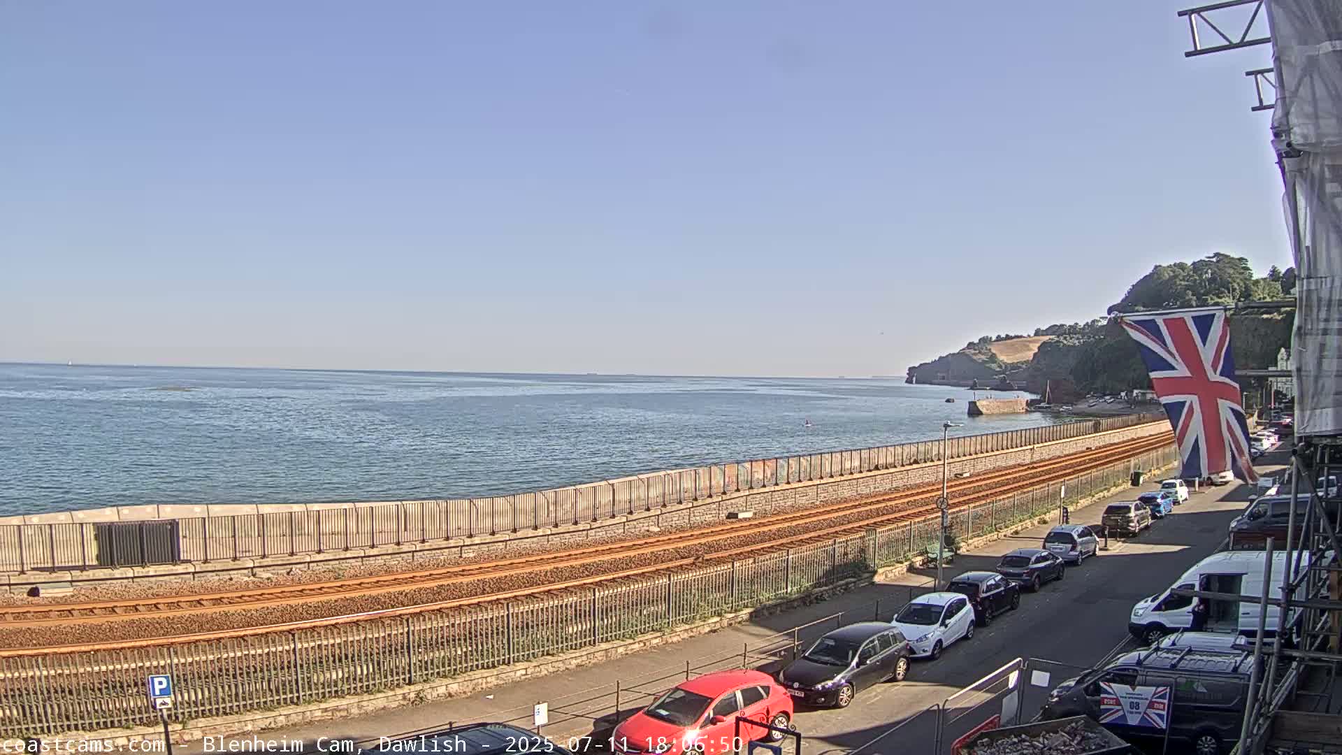 Dawlish South Coast  /Railway & Marine Parade Live Cam  - Teignbridge, Devon, South West, England, United Kingdom