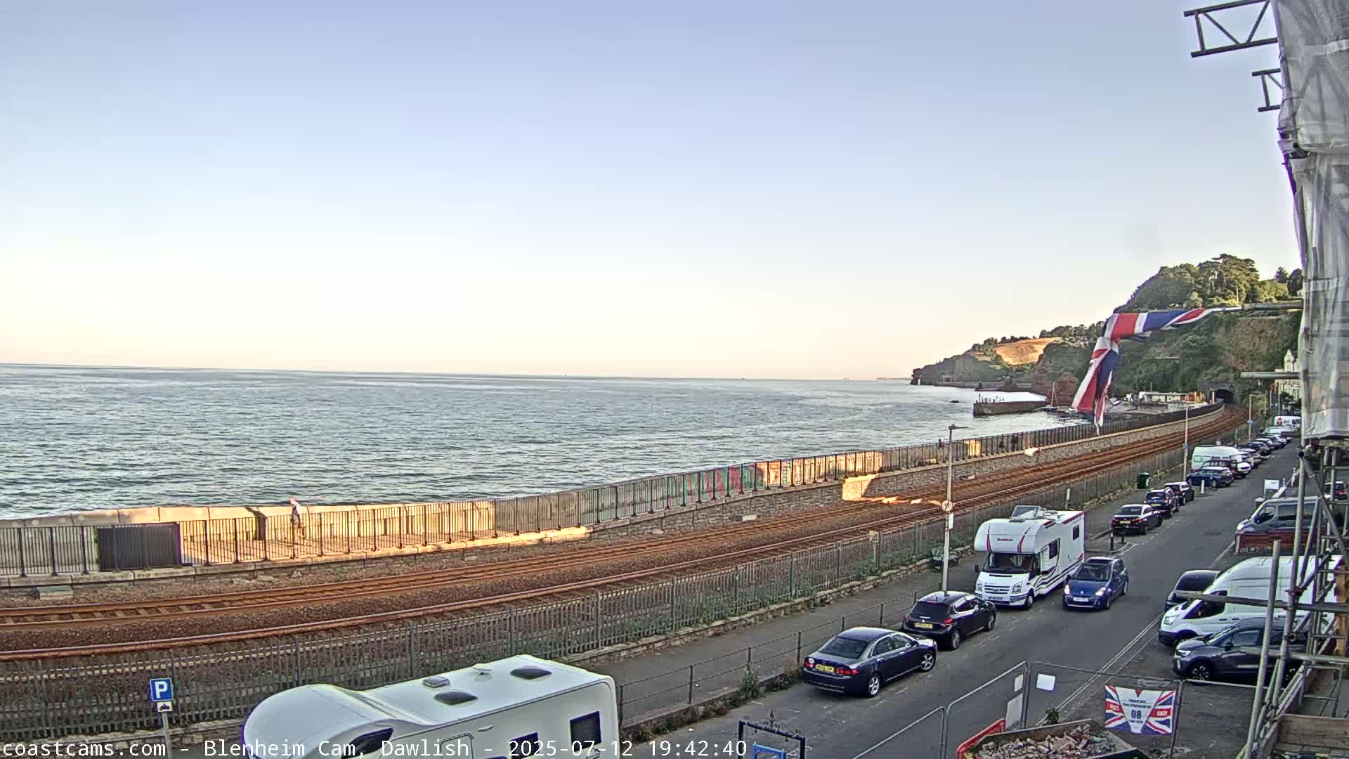 Dawlish South Coast  /Railway & Marine Parade Live Cam  - Teignbridge, Devon, South West, England, United Kingdom