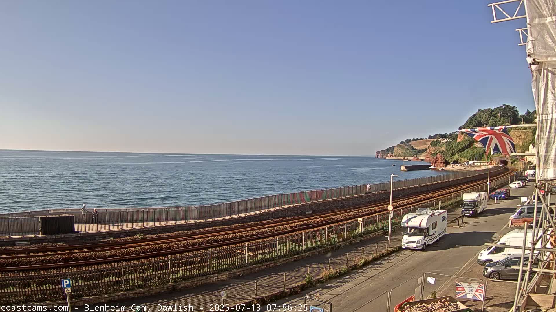 Dawlish South Coast  /Railway & Marine Parade Live Cam  - Teignbridge, Devon, South West, England, United Kingdom