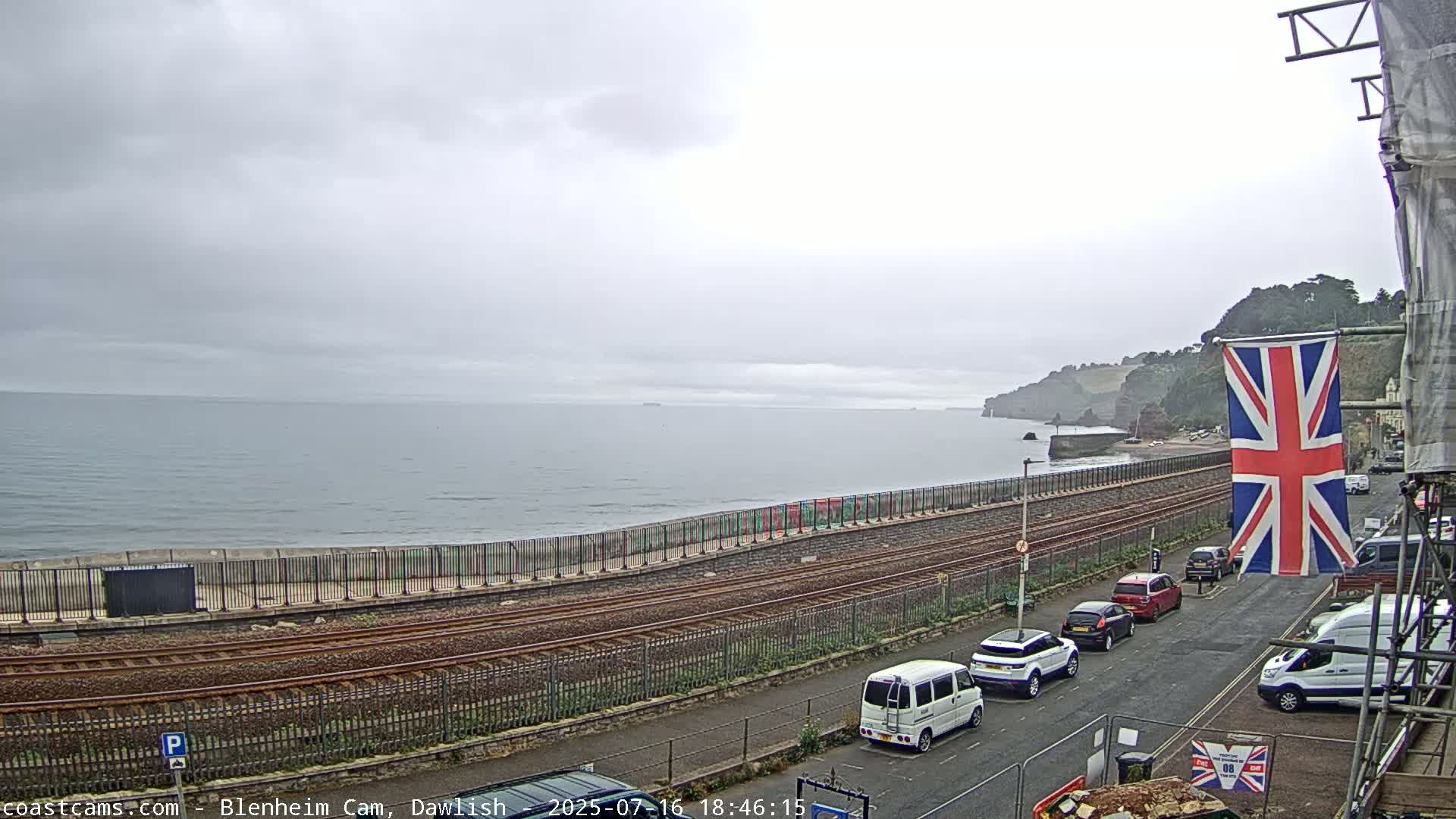 Dawlish South Coast  /Railway & Marine Parade Live Cam  - Teignbridge, Devon, South West, England, United Kingdom