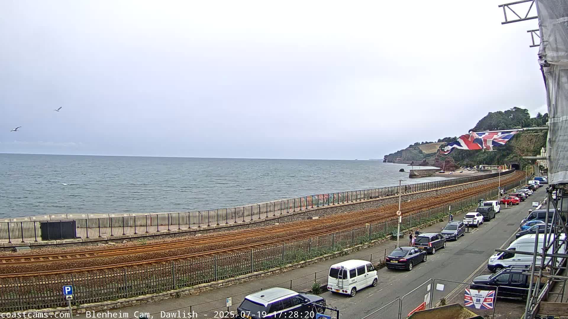 Dawlish South Coast  /Railway & Marine Parade Live Cam  - Teignbridge, Devon, South West, England, United Kingdom