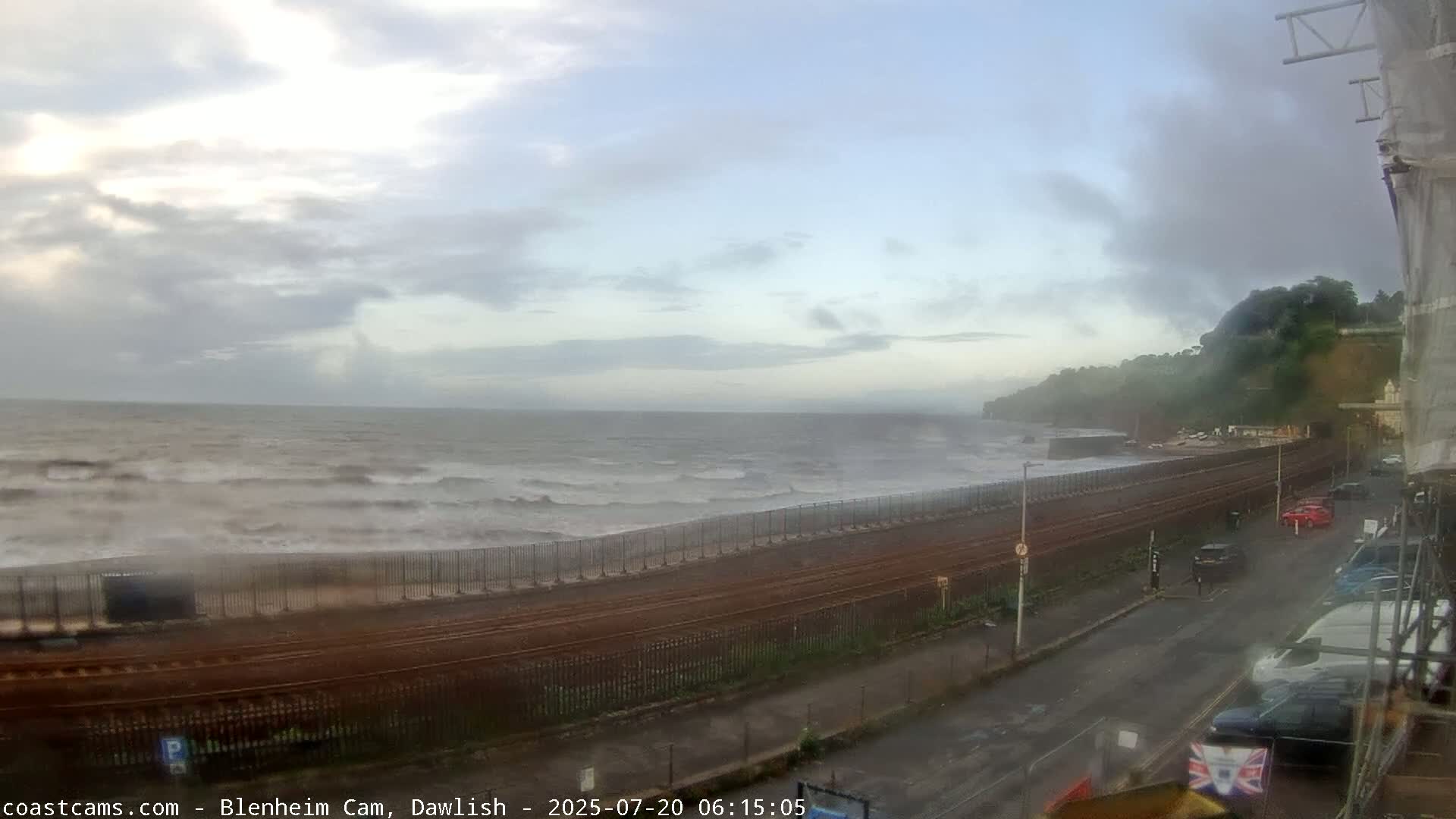 Dawlish South Coast  /Railway & Marine Parade Live Cam  - Teignbridge, Devon, South West, England, United Kingdom