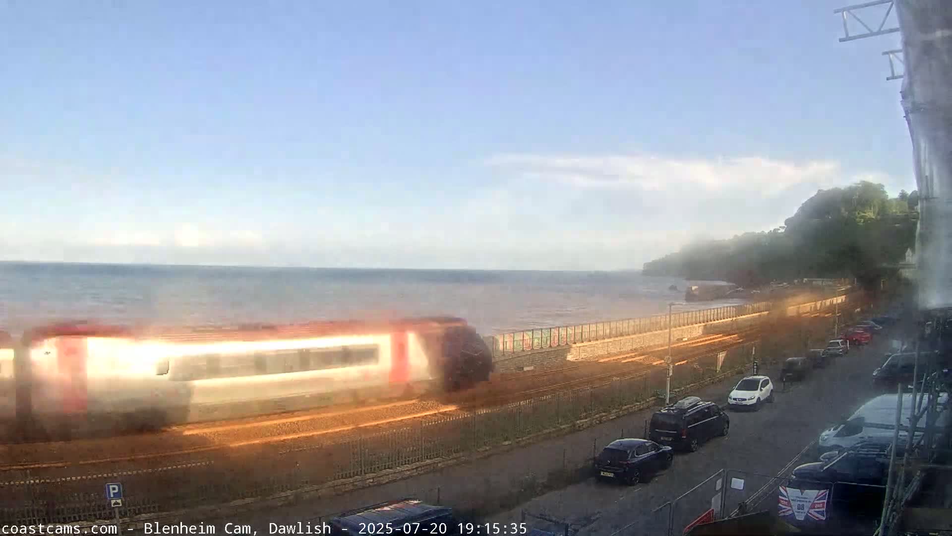 Dawlish South Coast  /Railway & Marine Parade Live Cam  - Teignbridge, Devon, South West, England, United Kingdom