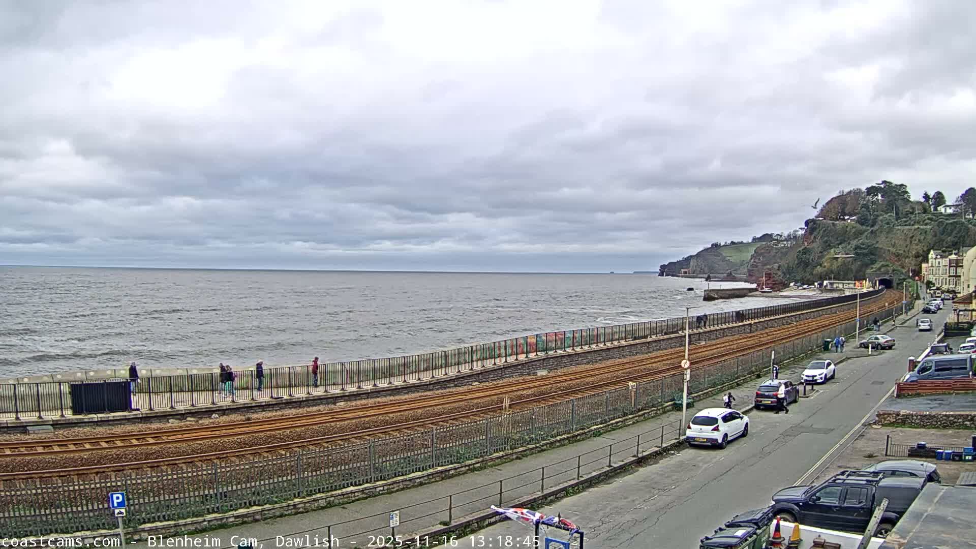 Dawlish South Coast  /Railway & Marine Parade Live Cam  - Teignbridge, Devon, South West, England, United Kingdom