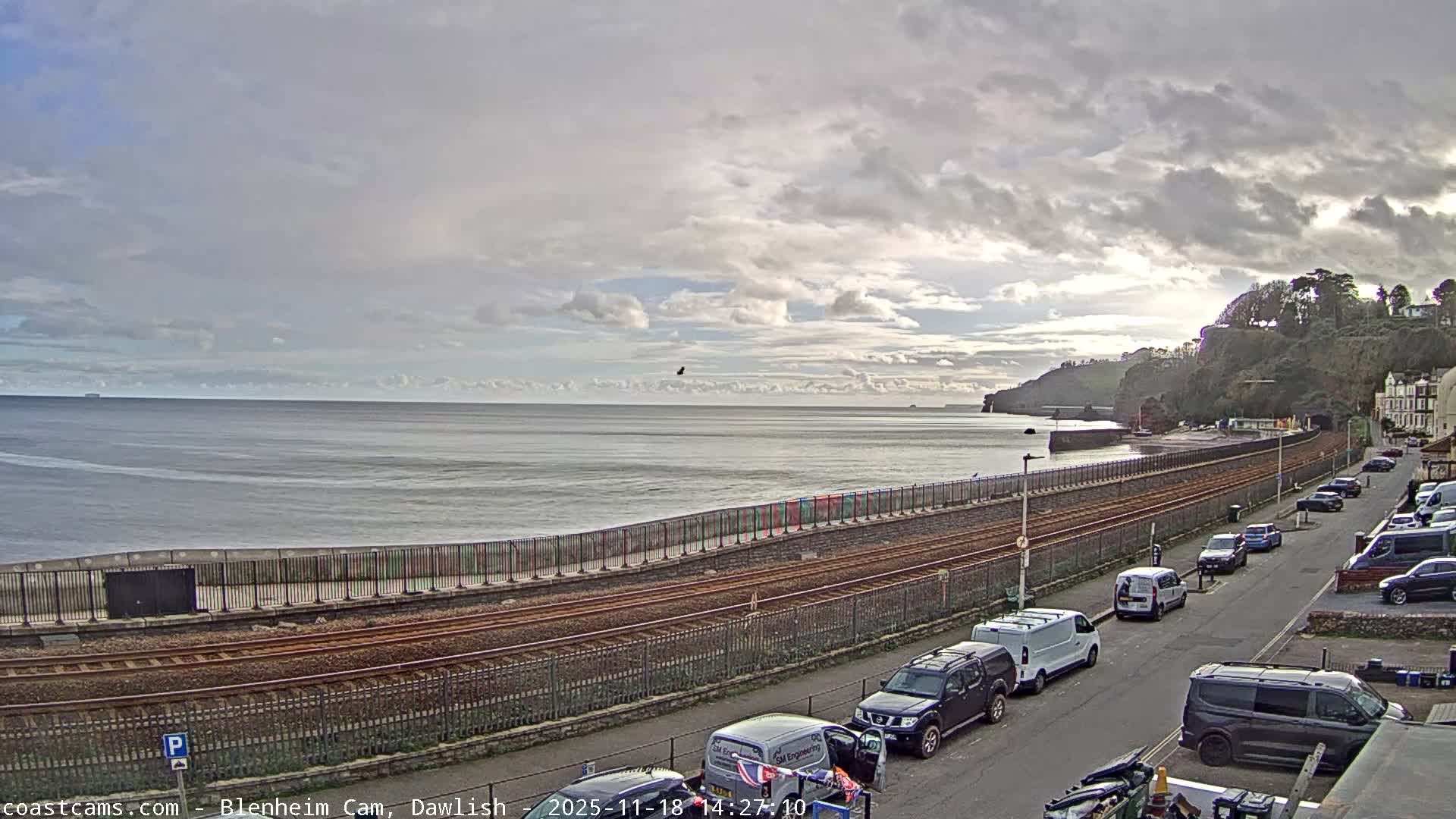 Dawlish South Coast  /Railway & Marine Parade Live Cam  - Teignbridge, Devon, South West, England, United Kingdom