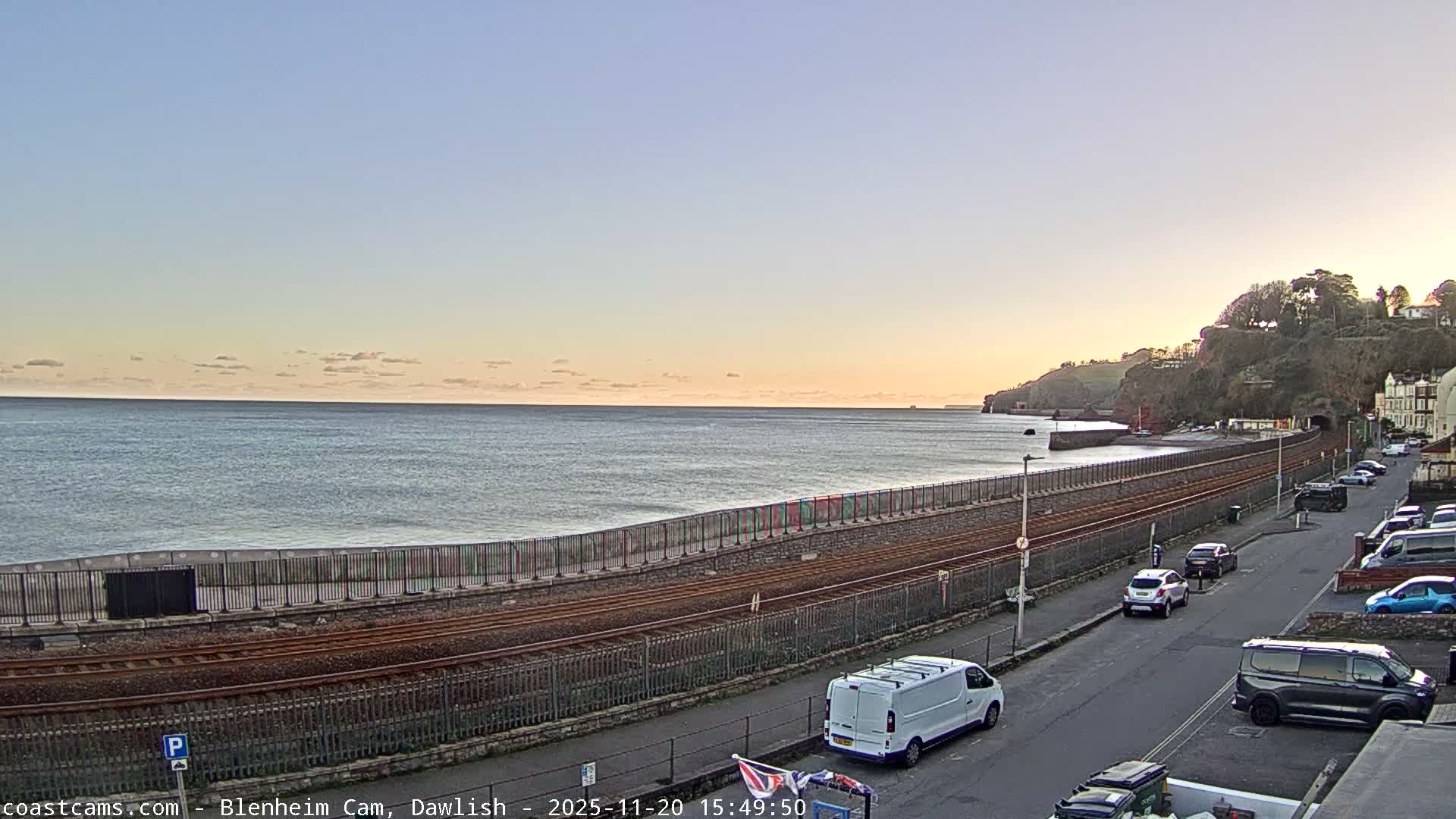 Dawlish South Coast  /Railway & Marine Parade Live Cam  - Teignbridge, Devon, South West, England, United Kingdom