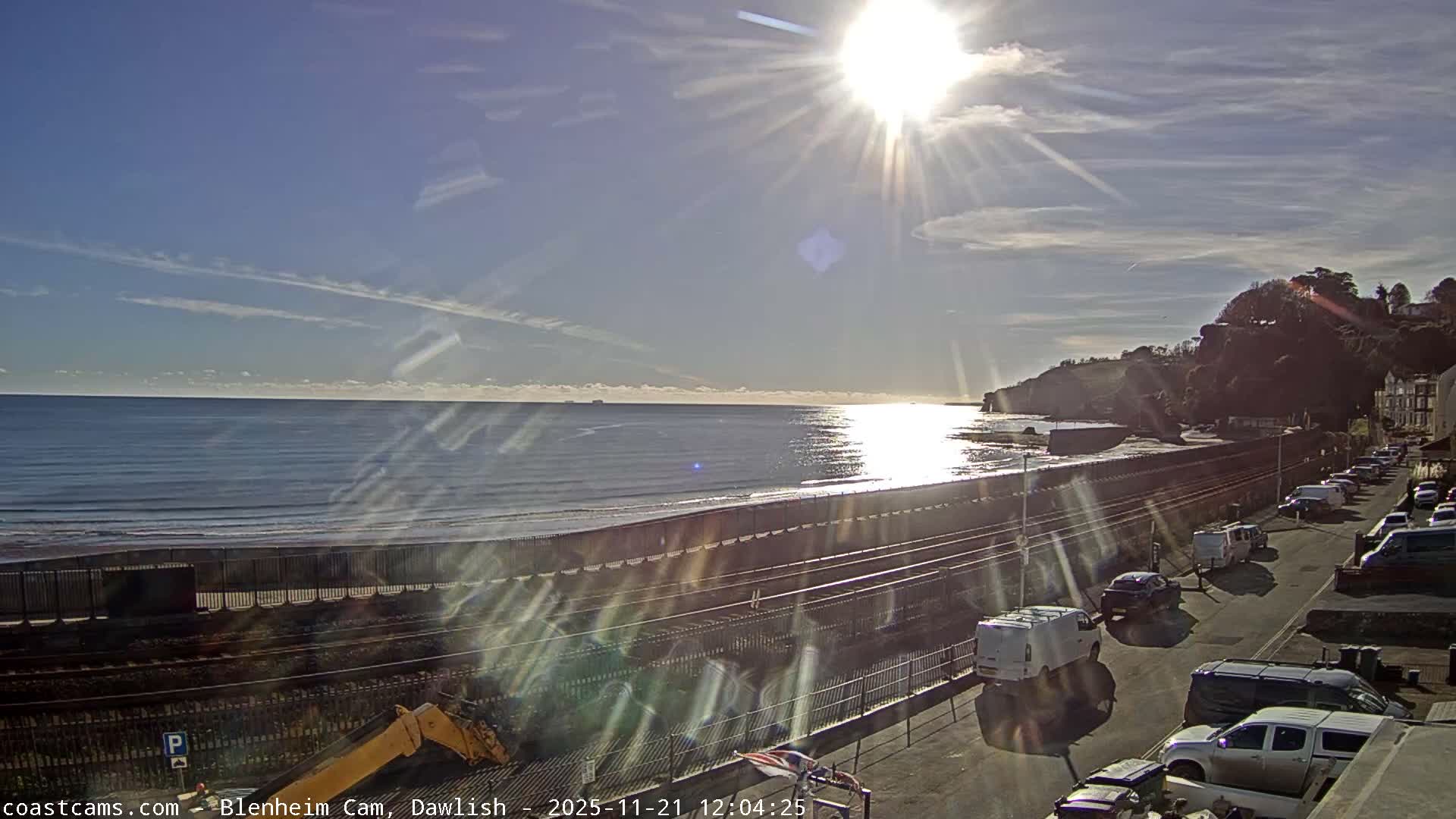 Dawlish South Coast  /Railway & Marine Parade Live Cam  - Teignbridge, Devon, South West, England, United Kingdom