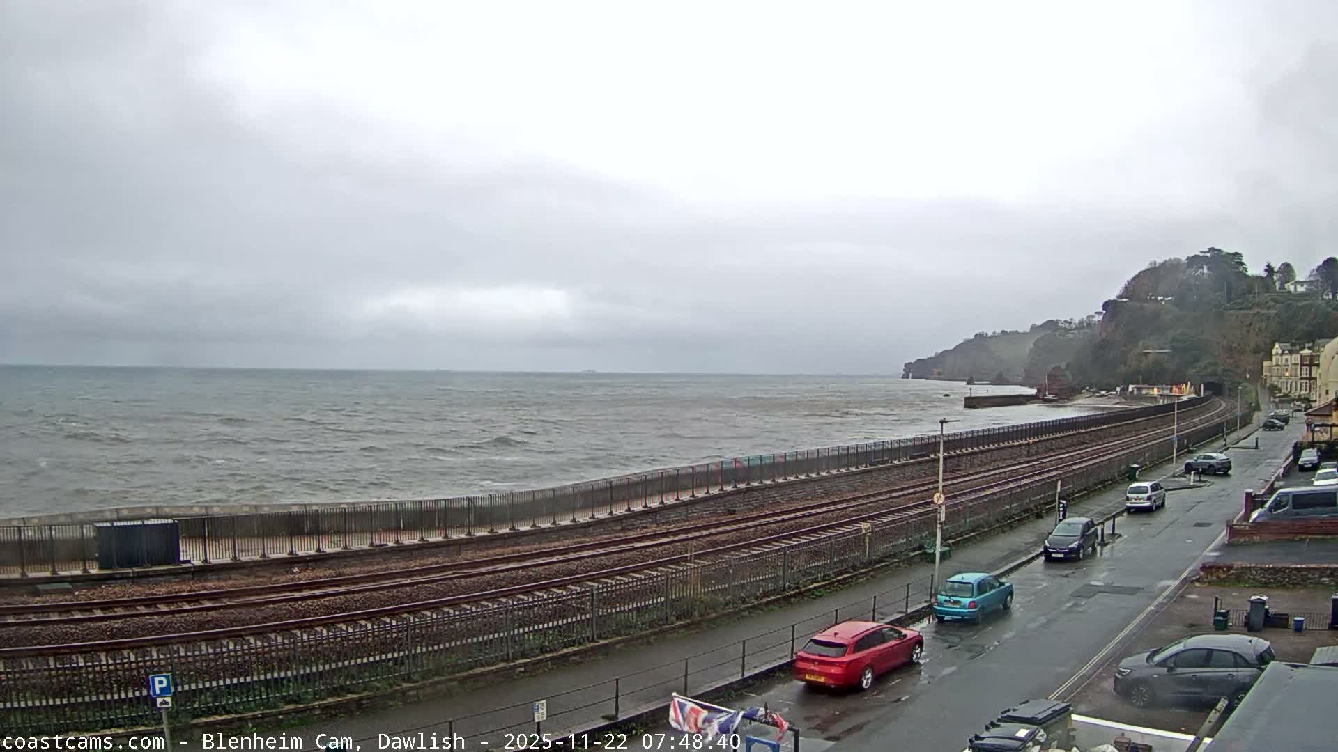Dawlish South Coast  /Railway & Marine Parade Live Cam  - Teignbridge, Devon, South West, England, United Kingdom