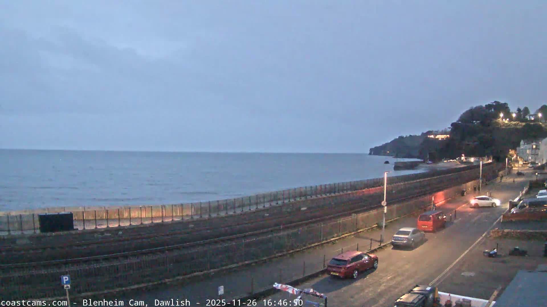 Dawlish South Coast  /Railway & Marine Parade Live Cam  - Teignbridge, Devon, South West, England, United Kingdom