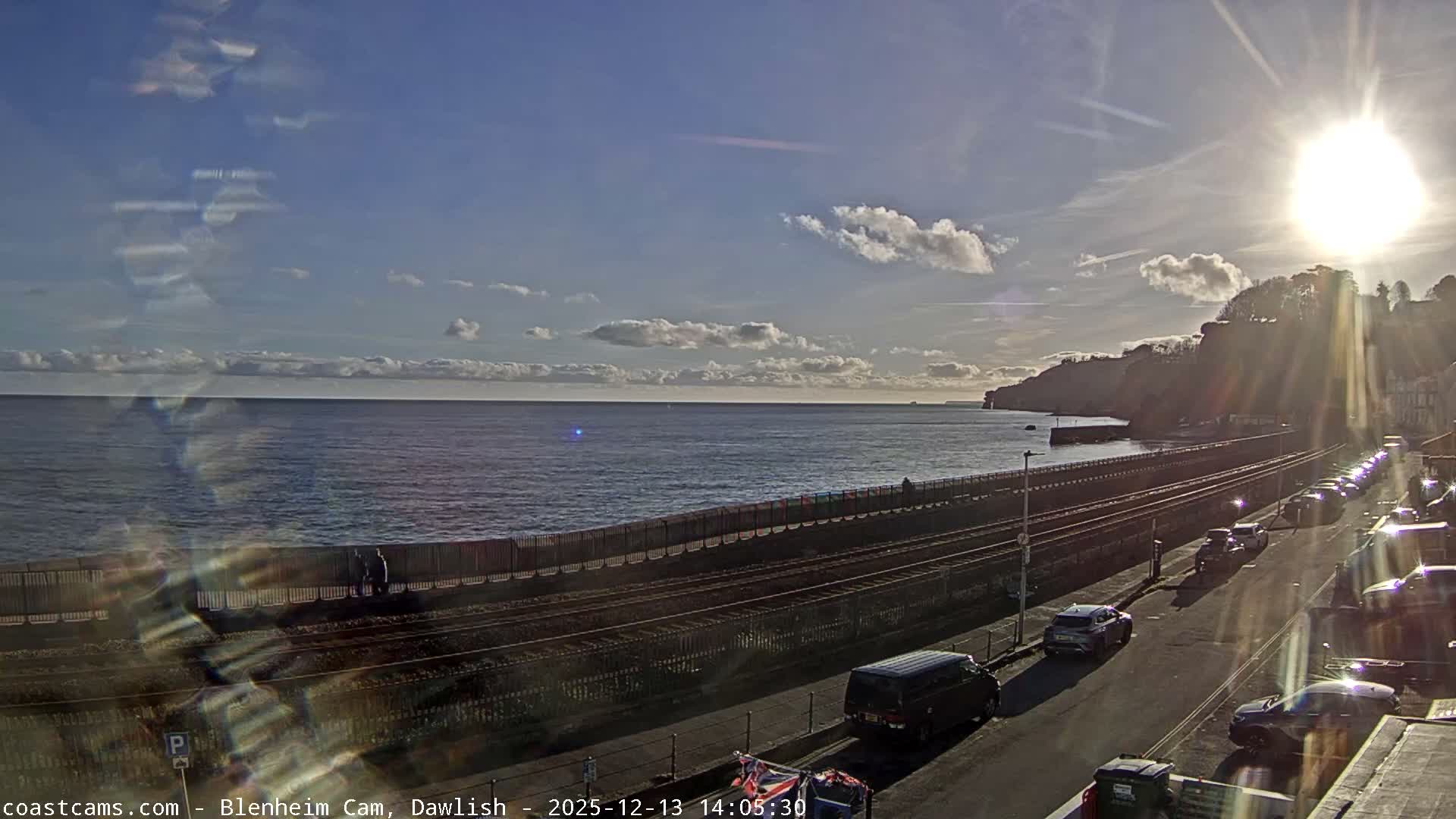 Dawlish South Coast  /Railway & Marine Parade Live Cam  - Teignbridge, Devon, South West, England, United Kingdom