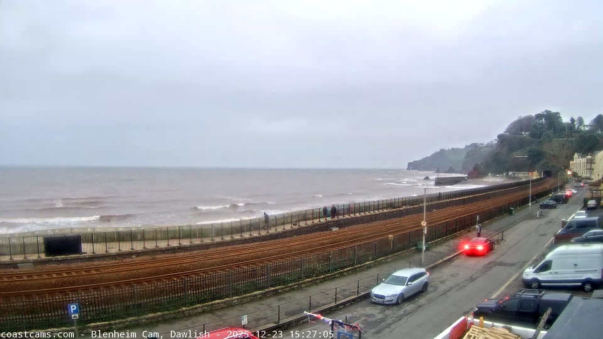 Dawlish South Coast  /Railway & Marine Parade Live Cam  - Teignbridge, Devon, South West, England, United Kingdom