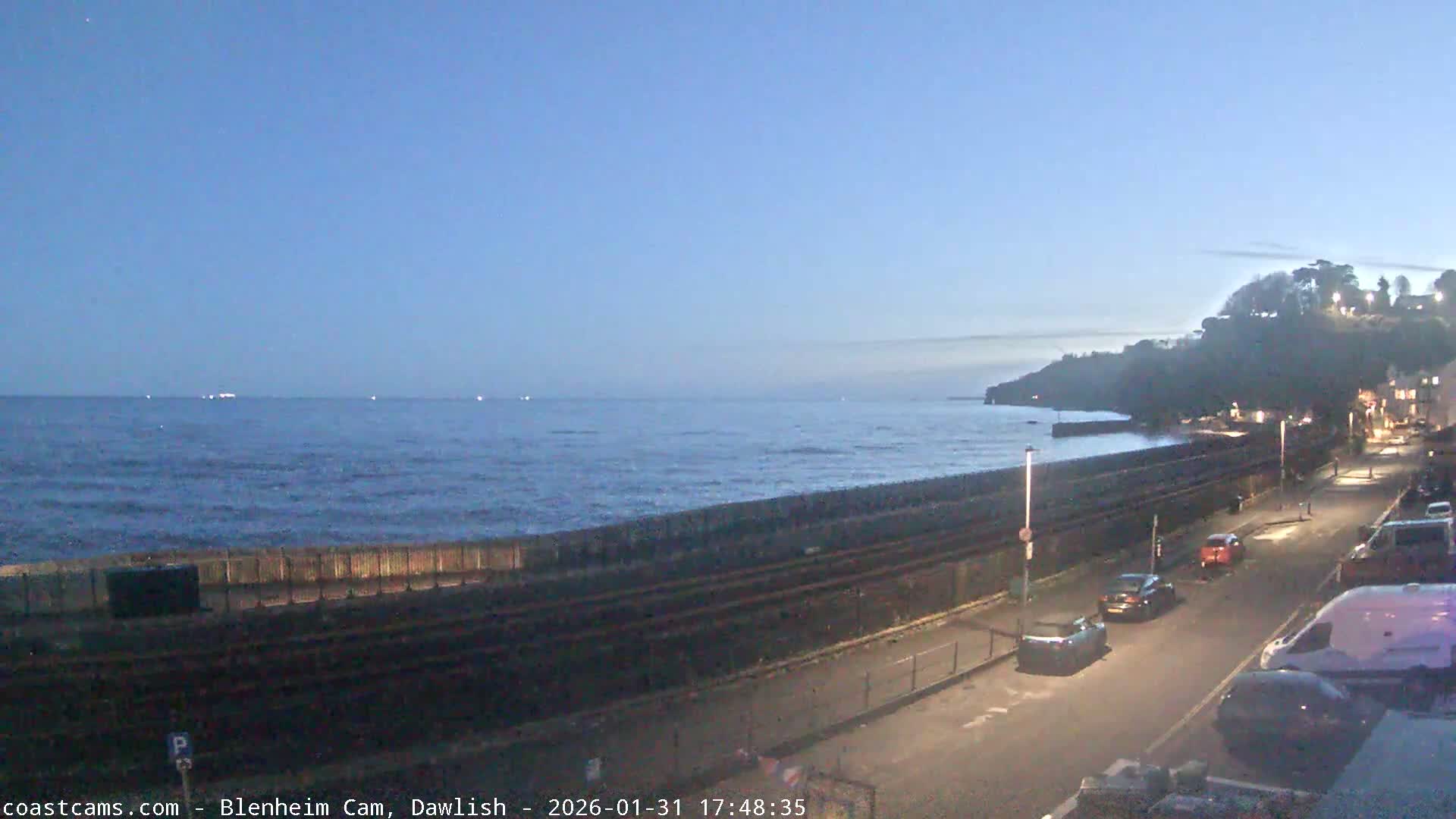 Dawlish South Coast  /Railway & Marine Parade Live Cam  - Teignbridge, Devon, South West, England, United Kingdom