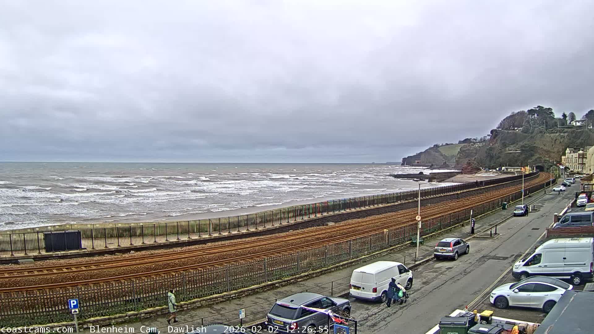 Dawlish South Coast  /Railway & Marine Parade Live Cam  - Teignbridge, Devon, South West, England, United Kingdom