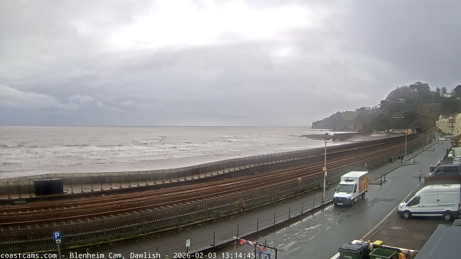 Dawlish South Coast  /Railway & Marine Parade Live Cam  - Teignbridge, Devon, South West, England, United Kingdom
