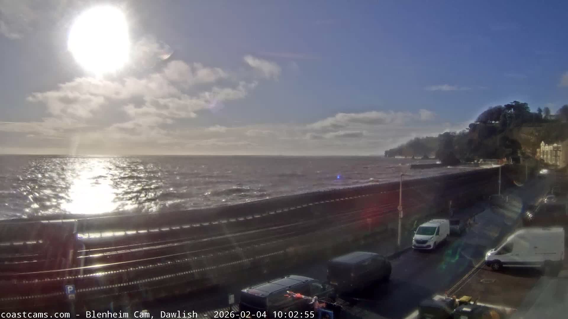 Dawlish South Coast  /Railway & Marine Parade Live Cam  - Teignbridge, Devon, South West, England, United Kingdom