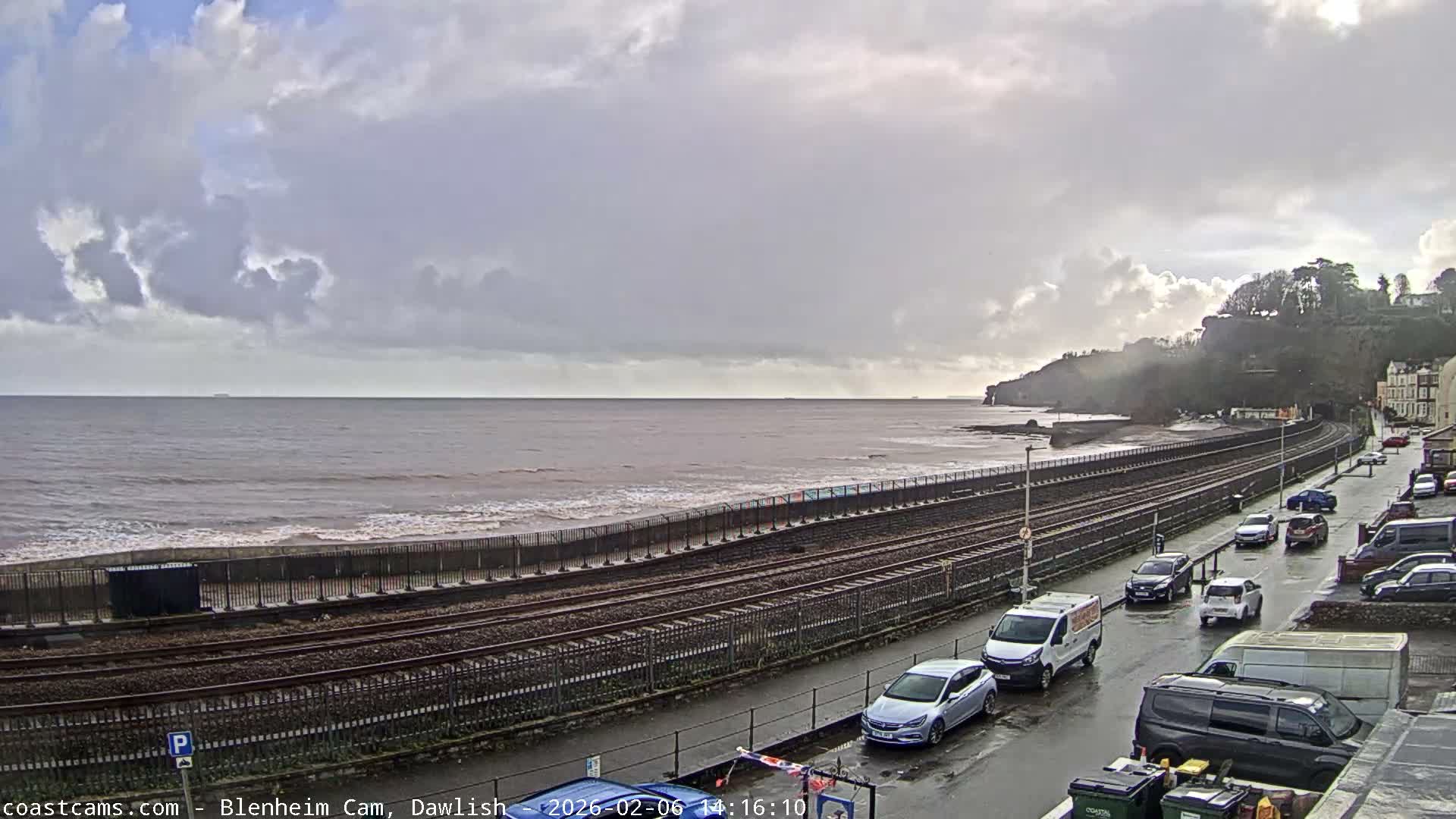 Dawlish South Coast  /Railway & Marine Parade Live Cam  - Teignbridge, Devon, South West, England, United Kingdom
