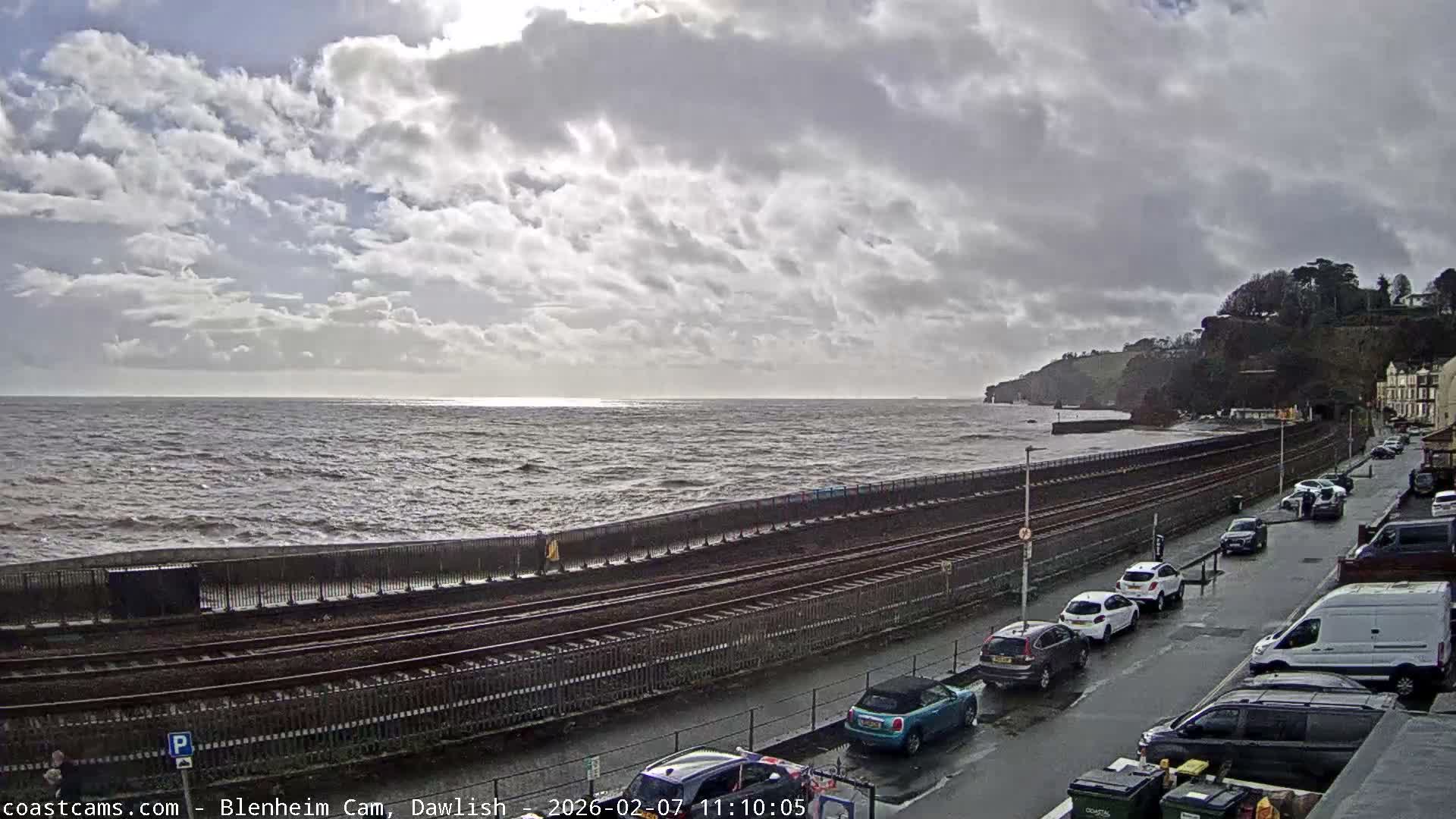 Dawlish South Coast  /Railway & Marine Parade Live Cam  - Teignbridge, Devon, South West, England, United Kingdom