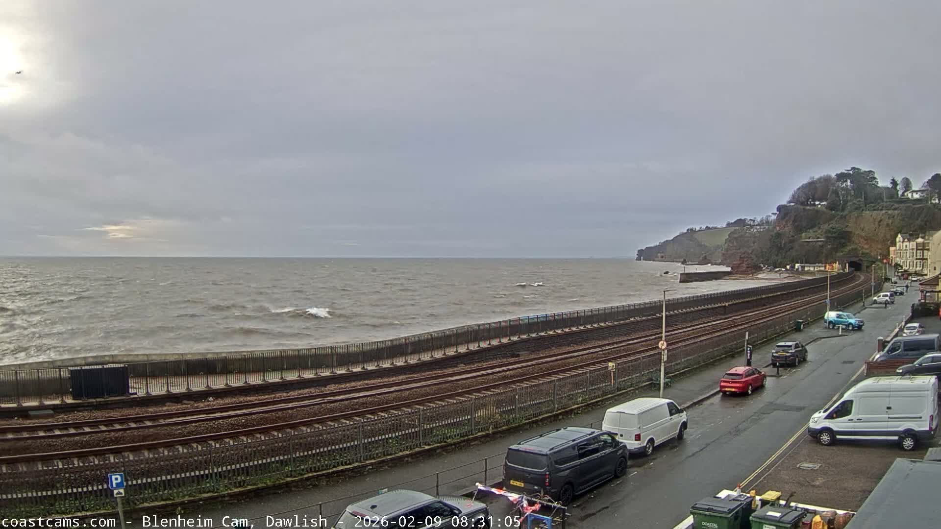 Dawlish South Coast  /Railway & Marine Parade Live Cam  - Teignbridge, Devon, South West, England, United Kingdom