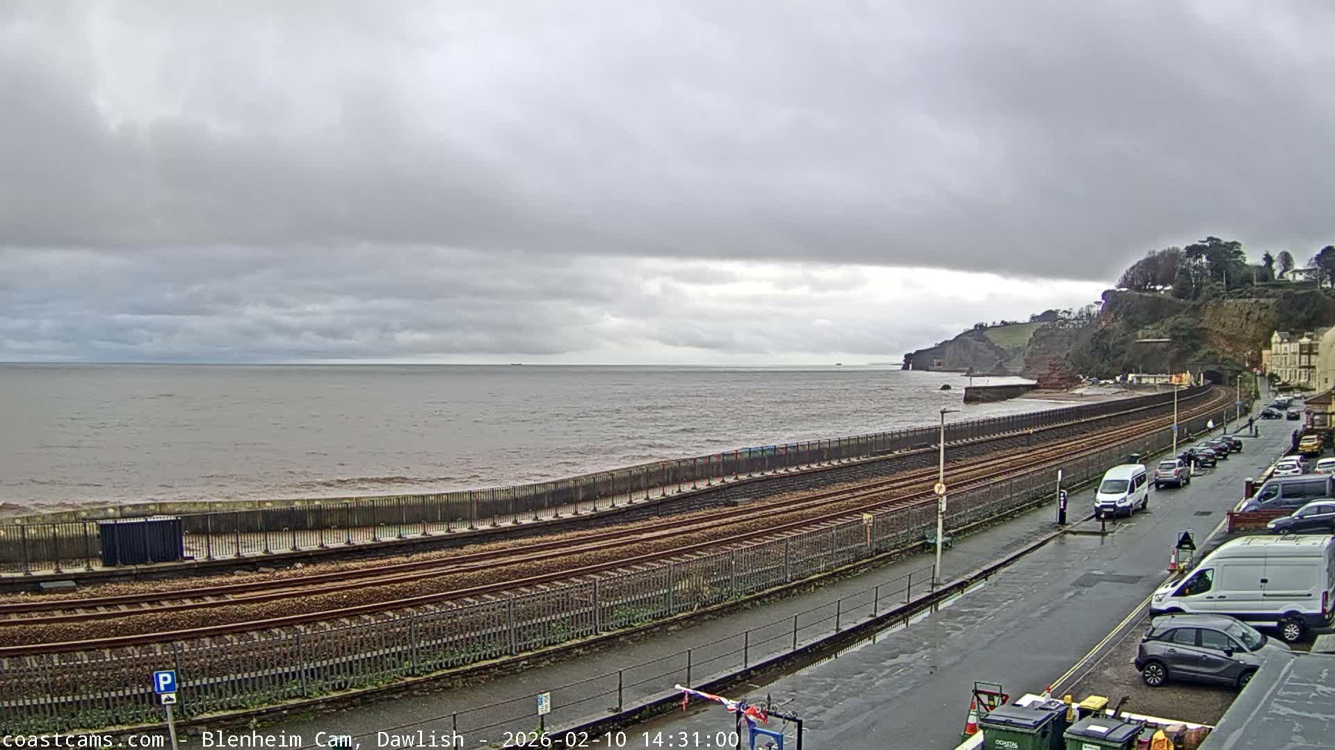 Dawlish South Coast  /Railway & Marine Parade Live Cam  - Teignbridge, Devon, South West, England, United Kingdom