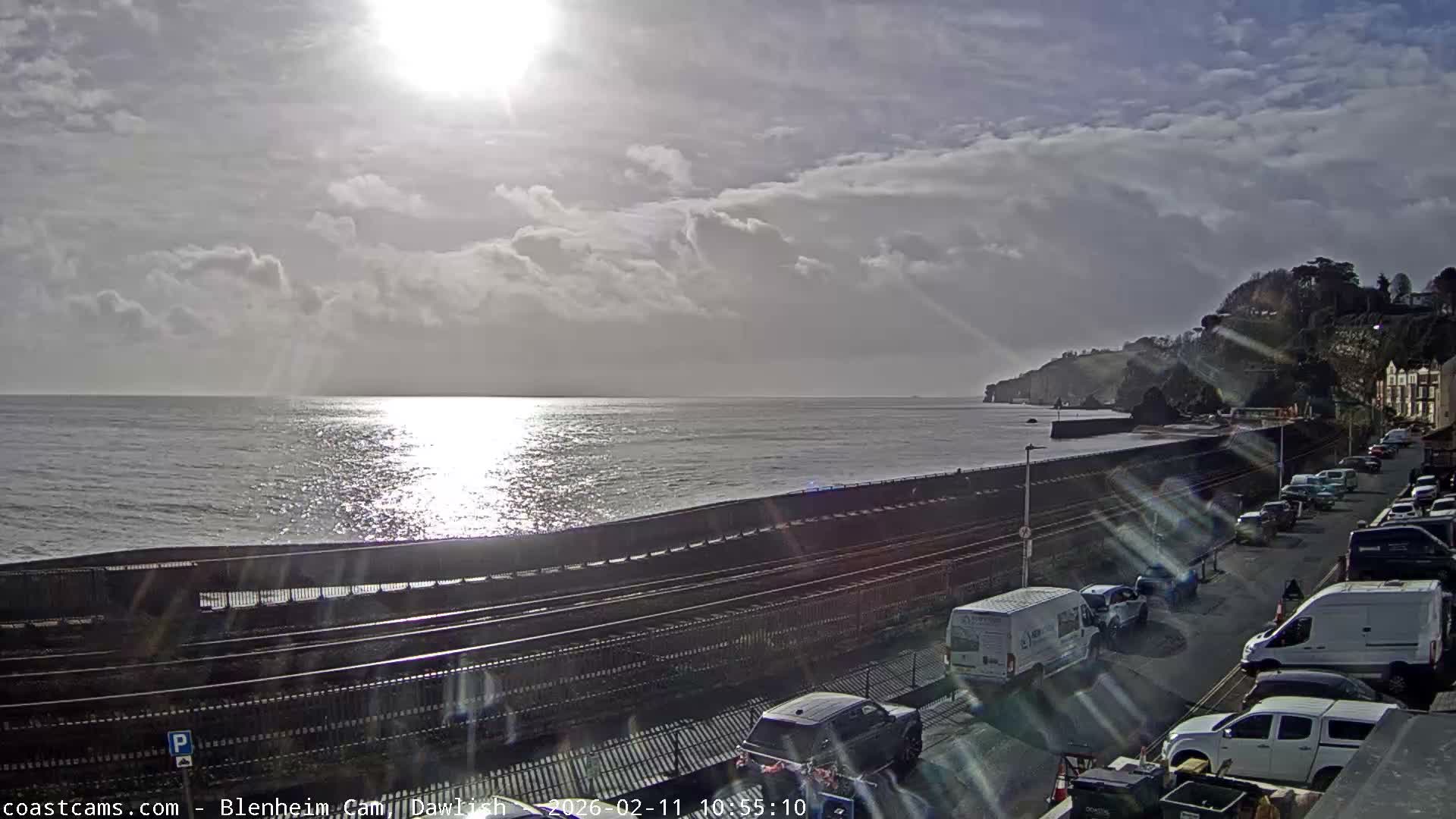 Dawlish South Coast  /Railway & Marine Parade Live Cam  - Teignbridge, Devon, South West, England, United Kingdom