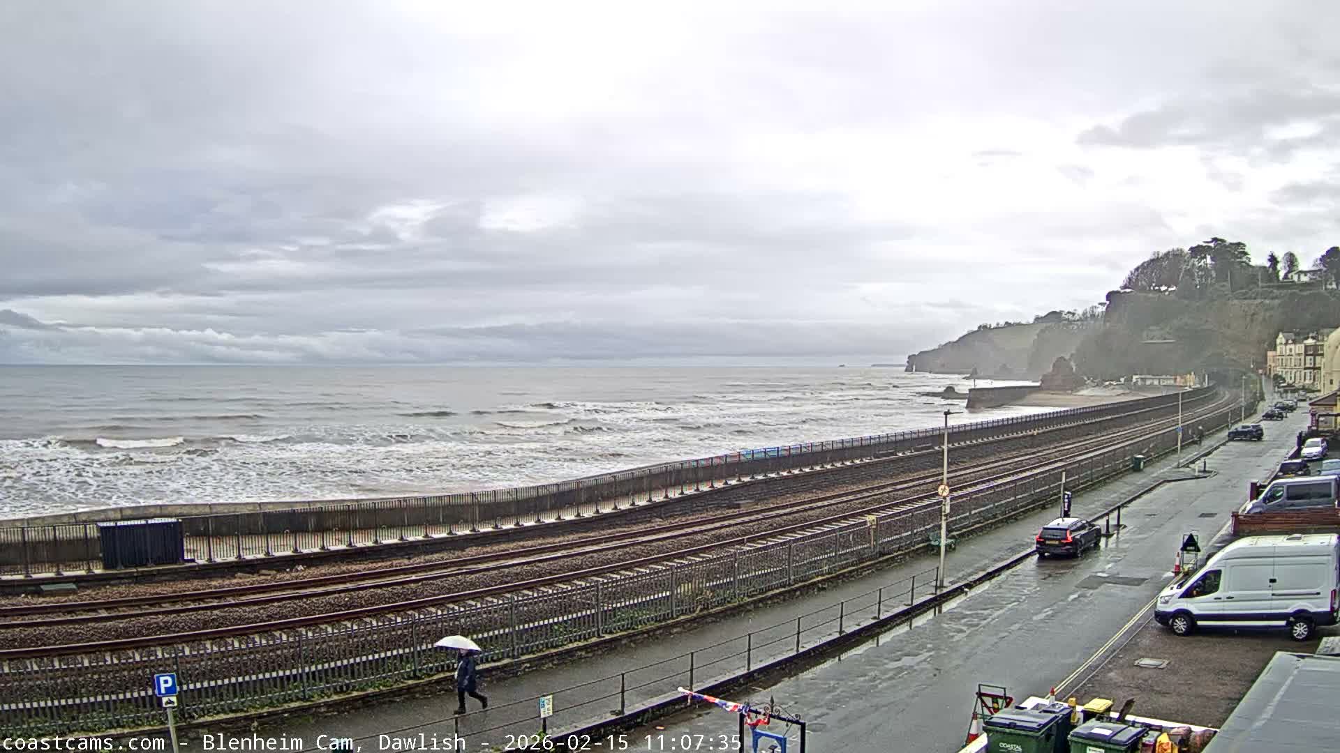Dawlish South Coast  /Railway & Marine Parade Live Cam  - Teignbridge, Devon, South West, England, United Kingdom