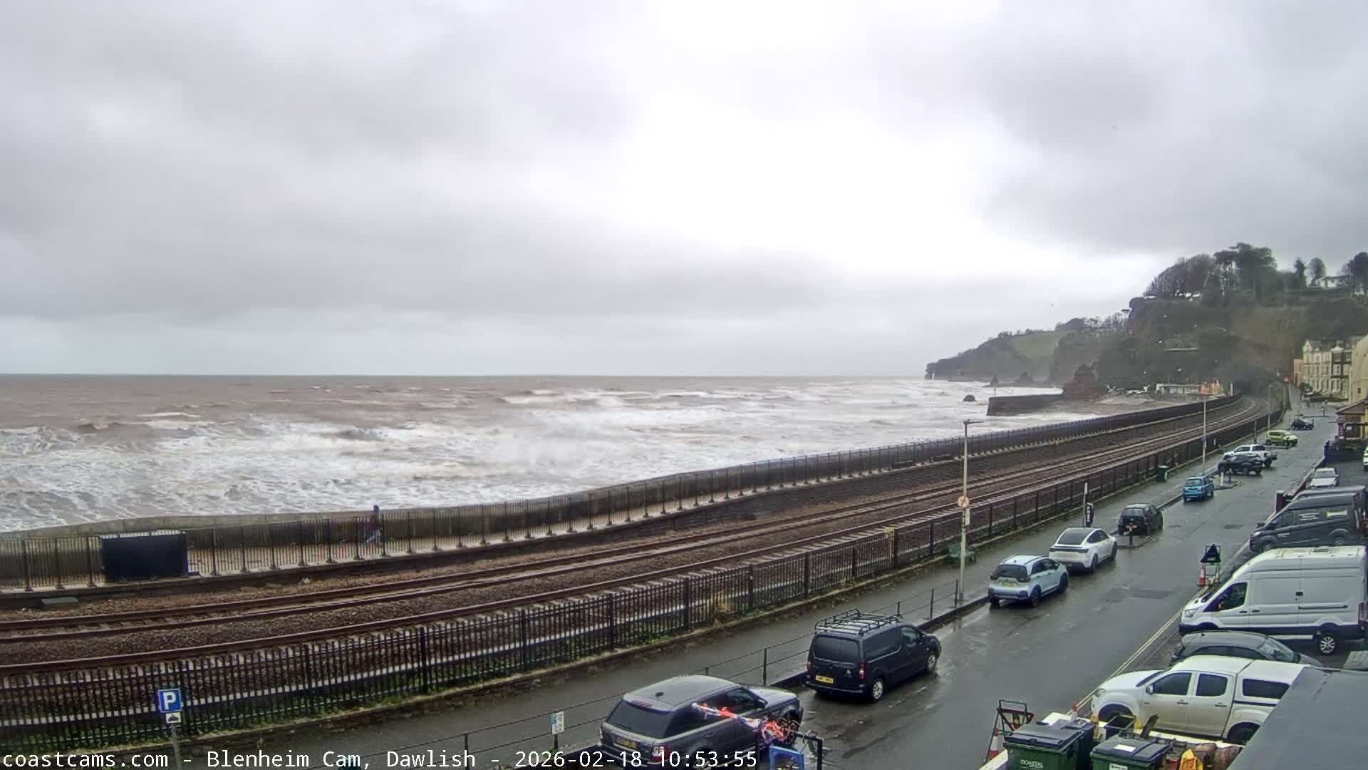 Dawlish South Coast  /Railway & Marine Parade Live Cam  - Teignbridge, Devon, South West, England, United Kingdom