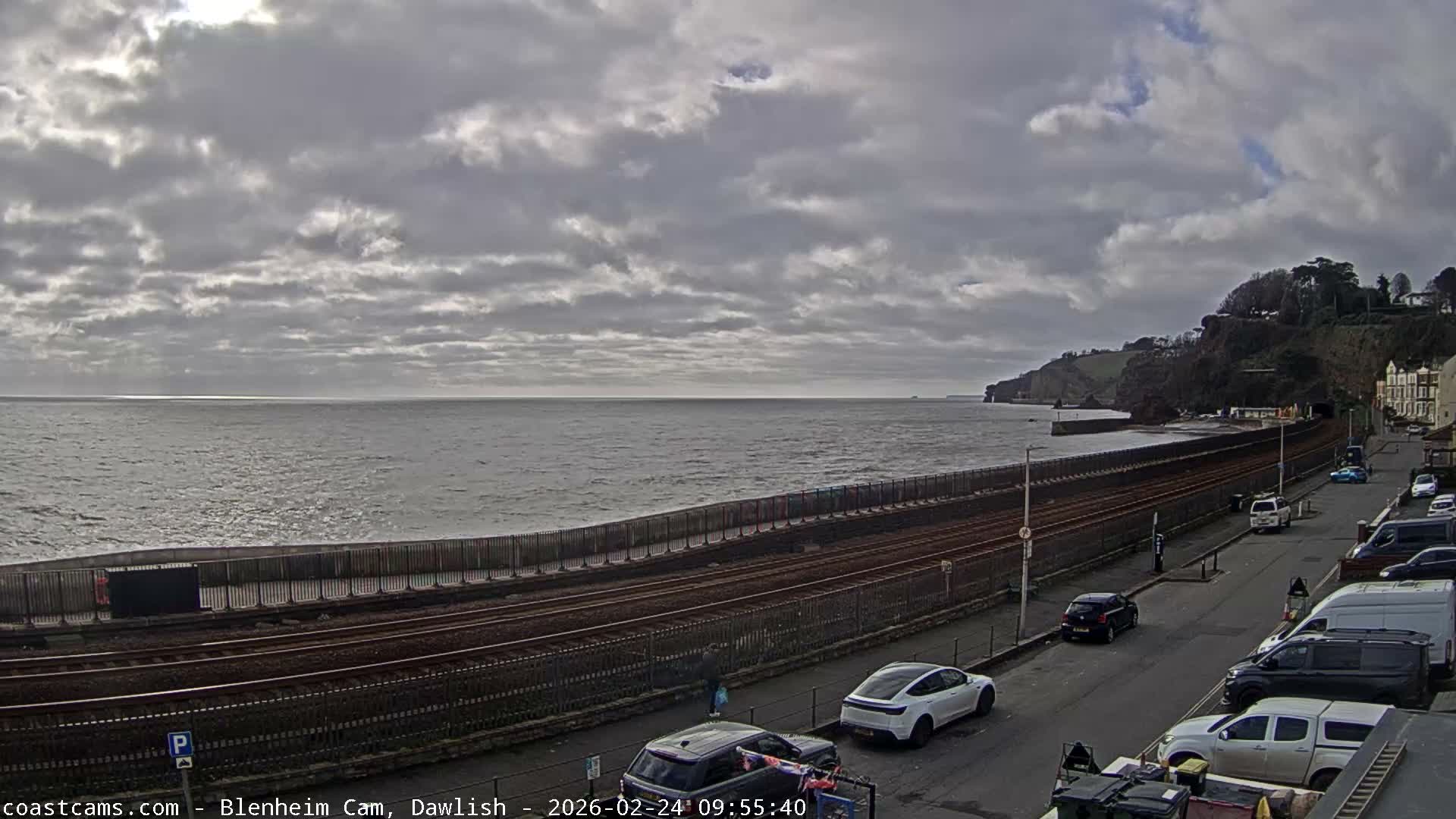 Dawlish South Coast  /Railway & Marine Parade Live Cam  - Teignbridge, Devon, South West, England, United Kingdom