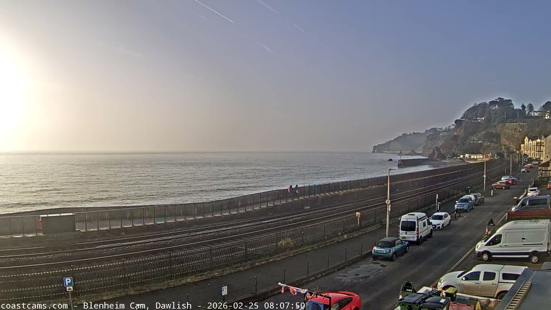 Dawlish South Coast  /Railway & Marine Parade Live Cam  - Teignbridge, Devon, South West, England, United Kingdom