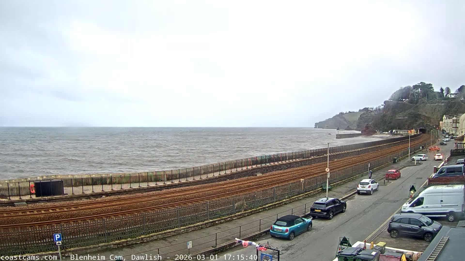 Dawlish South Coast  /Railway & Marine Parade Live Cam  - Teignbridge, Devon, South West, England, United Kingdom