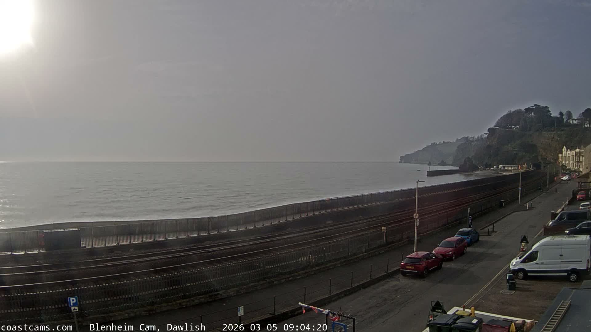 Dawlish South Coast  /Railway & Marine Parade Live Cam  - Teignbridge, Devon, South West, England, United Kingdom