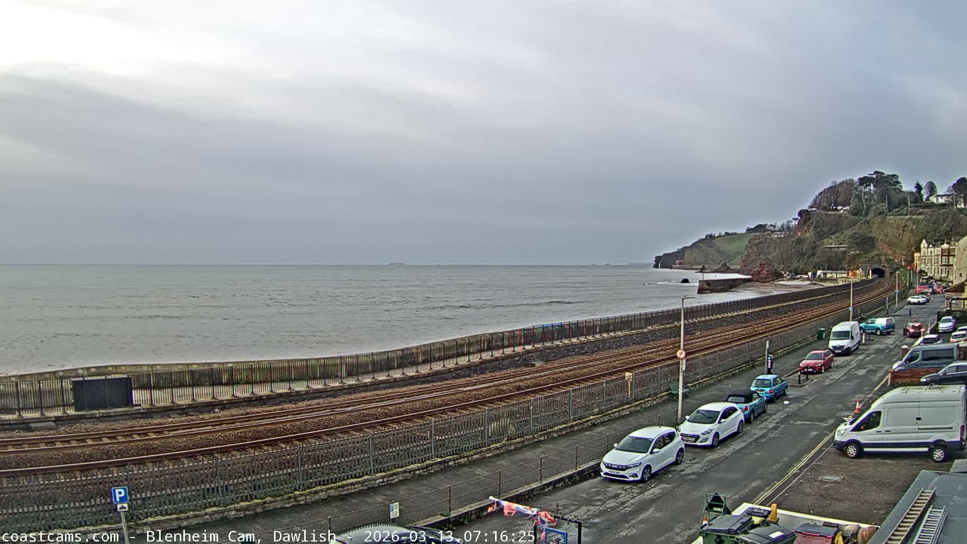 Dawlish South Coast  /Railway & Marine Parade Live Cam  - Teignbridge, Devon, South West, England, United Kingdom