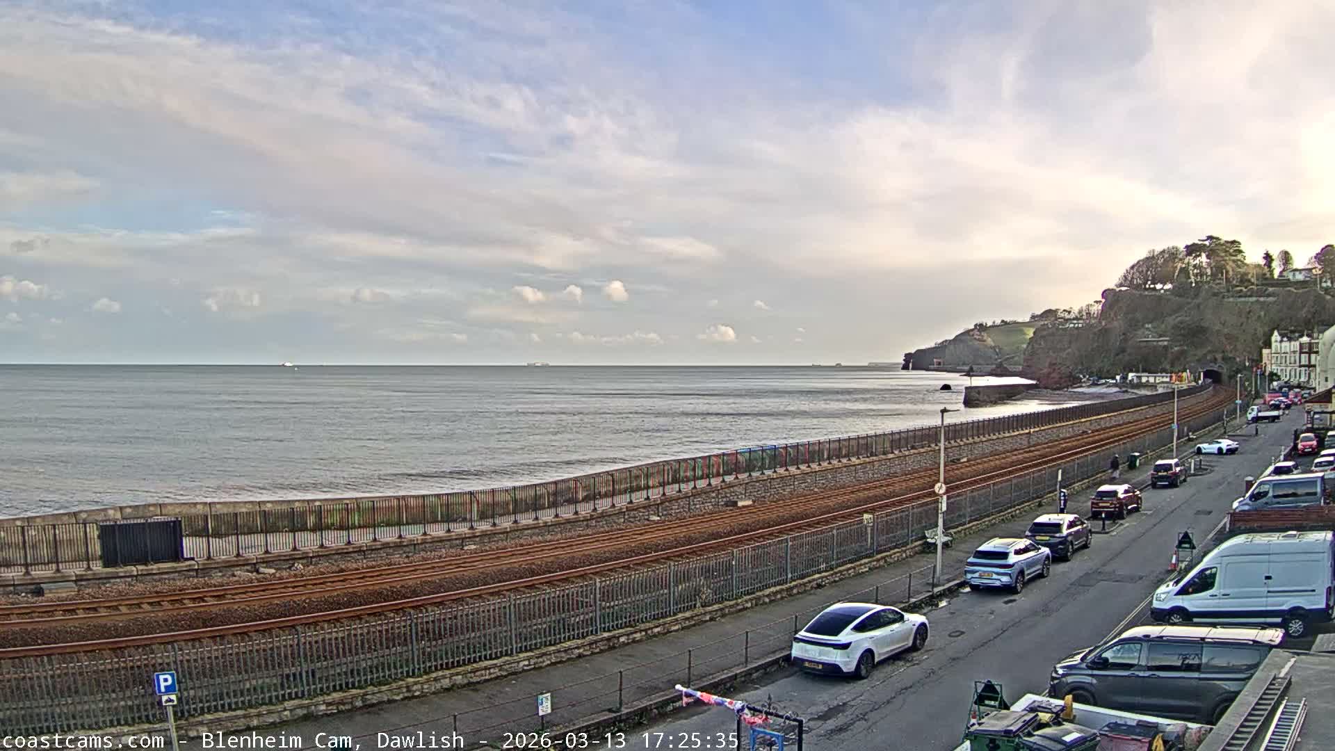 Dawlish South Coast  /Railway & Marine Parade Live Cam  - Teignbridge, Devon, South West, England, United Kingdom