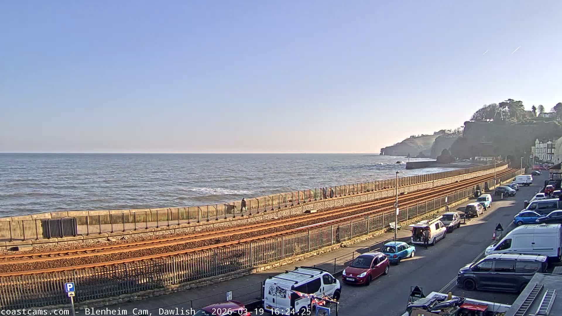 Dawlish South Coast  /Railway & Marine Parade Live Cam  - Teignbridge, Devon, South West, England, United Kingdom