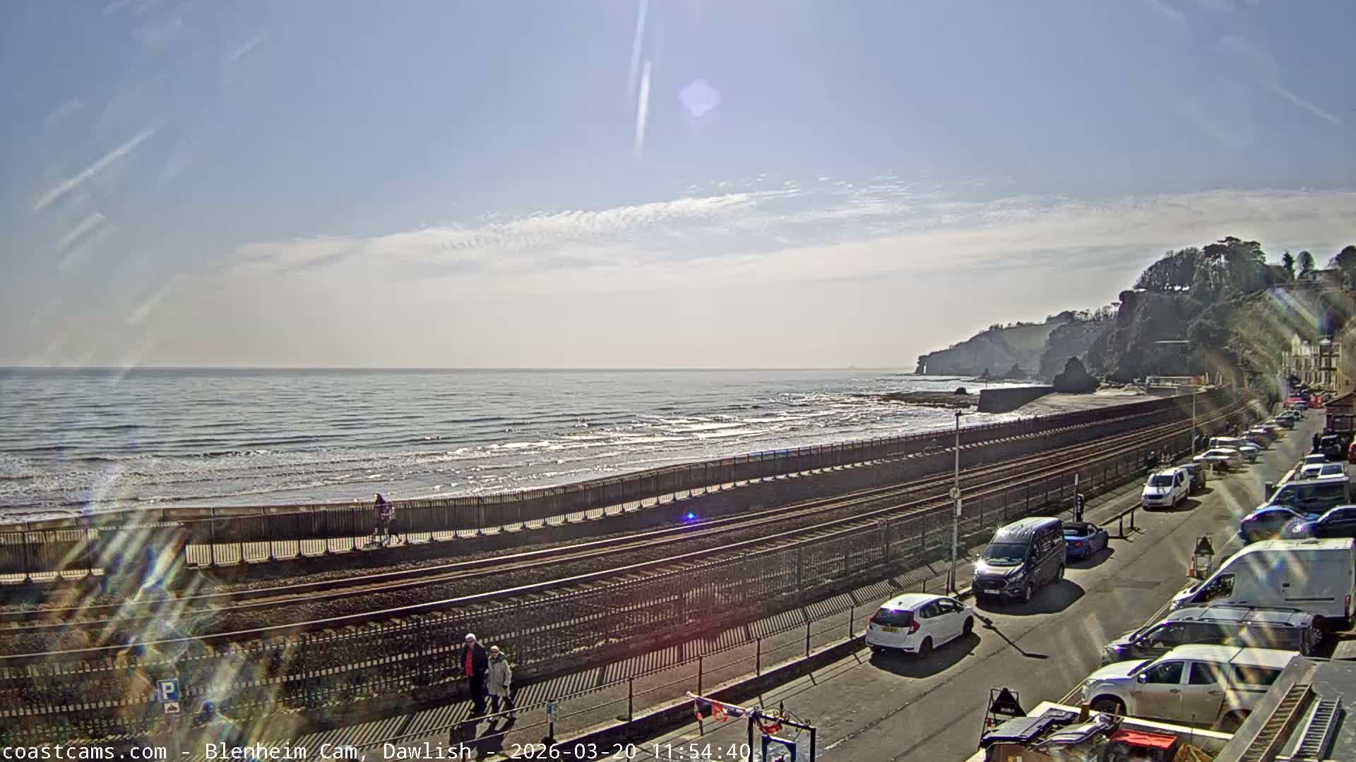 Dawlish South Coast  /Railway & Marine Parade Live Cam  - Teignbridge, Devon, South West, England, United Kingdom