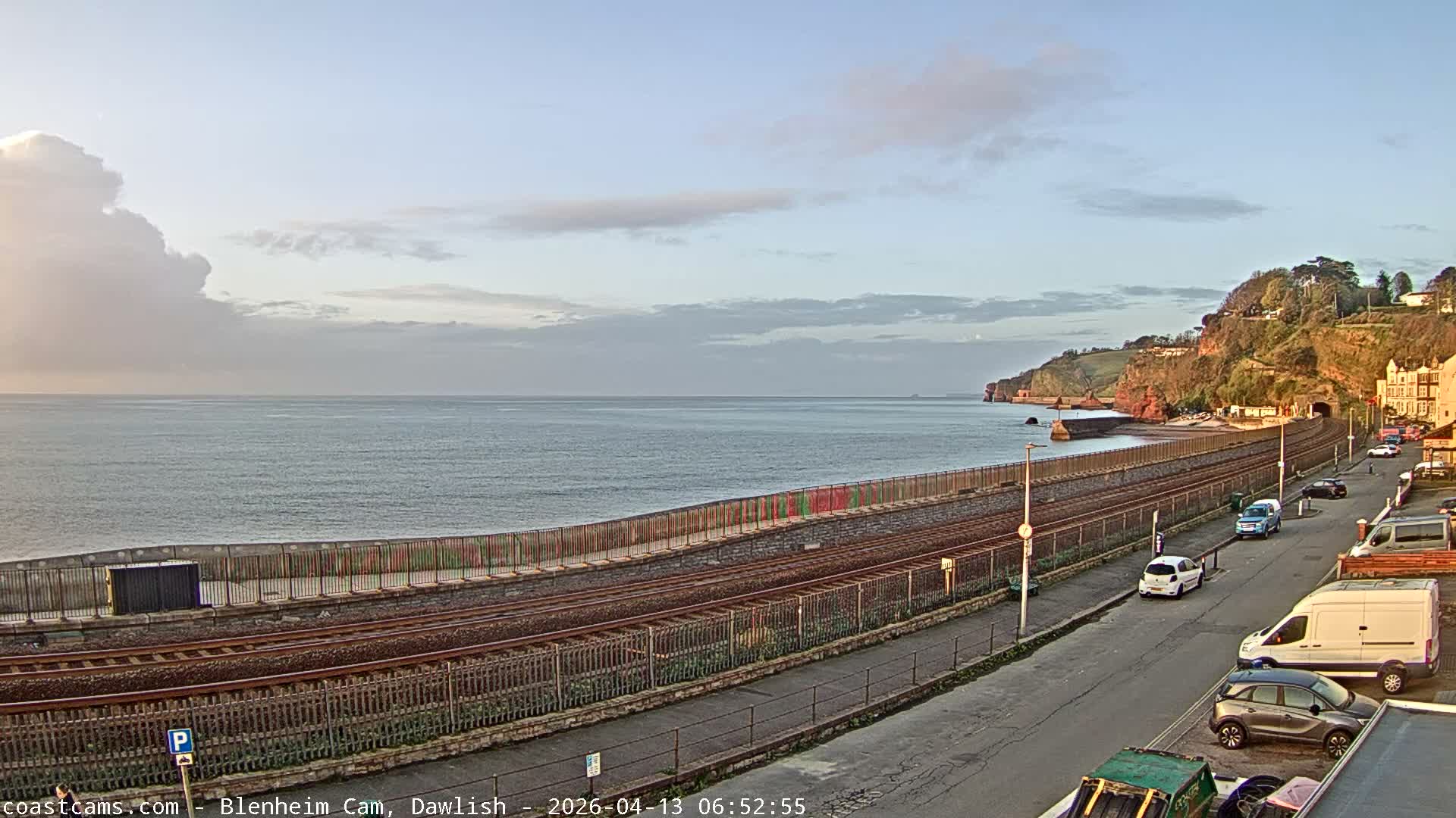Dawlish South Coast  /Railway & Marine Parade Live Cam  - Teignbridge, Devon, South West, England, United Kingdom