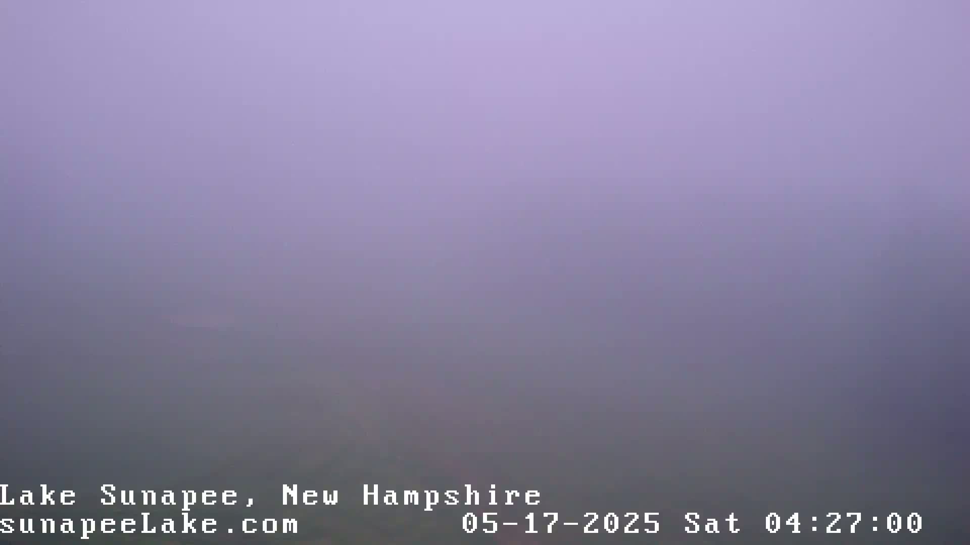 A very foggy, hazy, outdoor scene is visible.