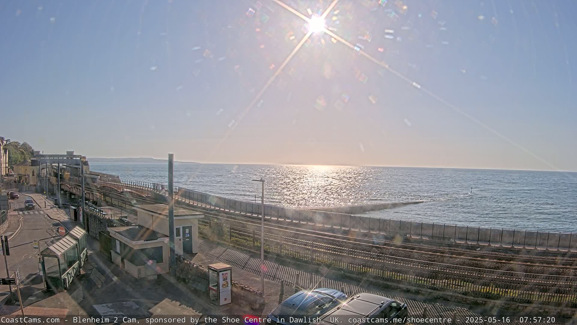 Dawlish East Coast  / Dawlish Railway Station & Station Rd. Live Cam  - Teignbridge, Devon, South West, England, United Kingdom