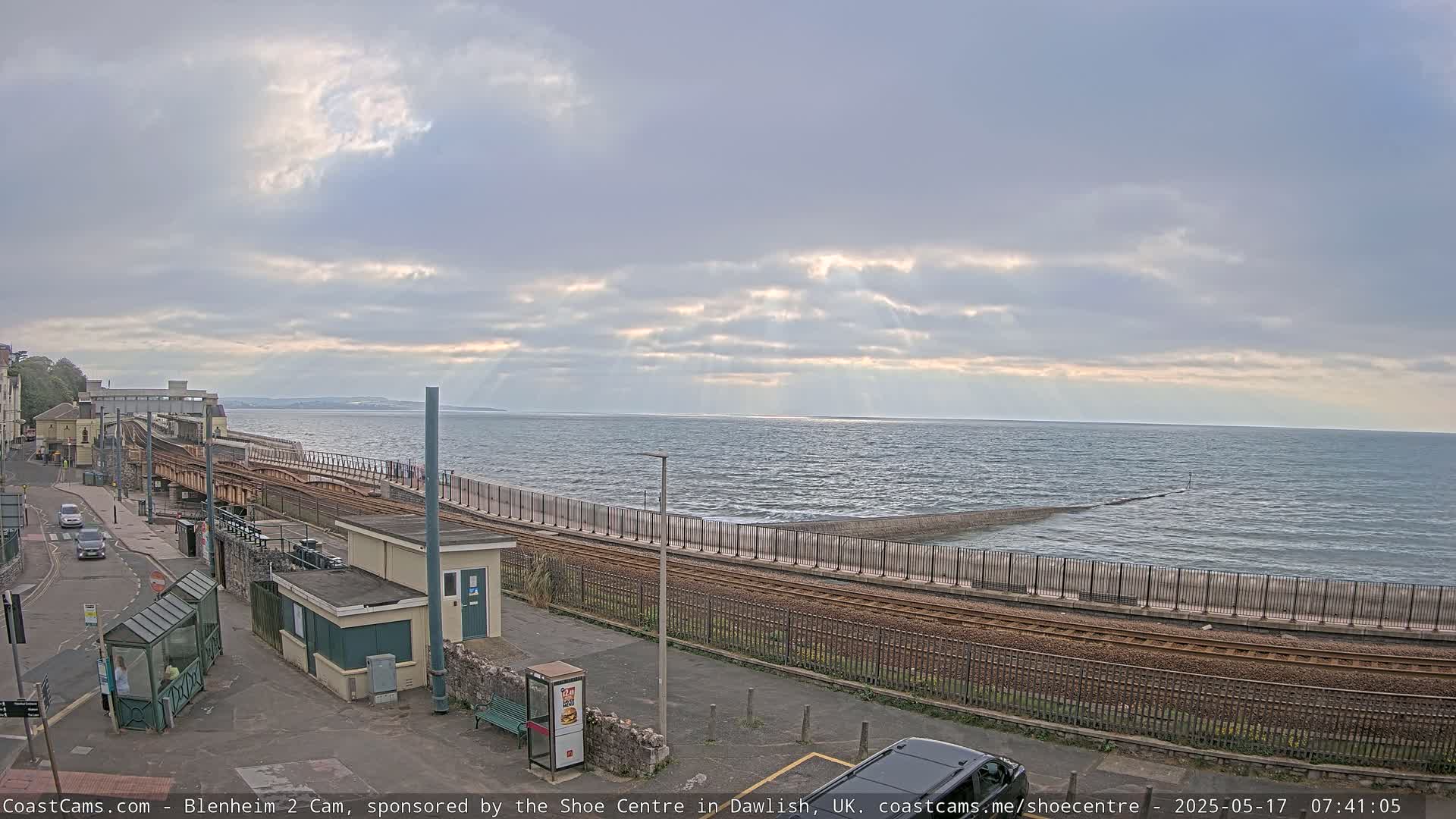 Dawlish East Coast  / Dawlish Railway Station & Station Rd. Live Cam  - Teignbridge, Devon, South West, England, United Kingdom