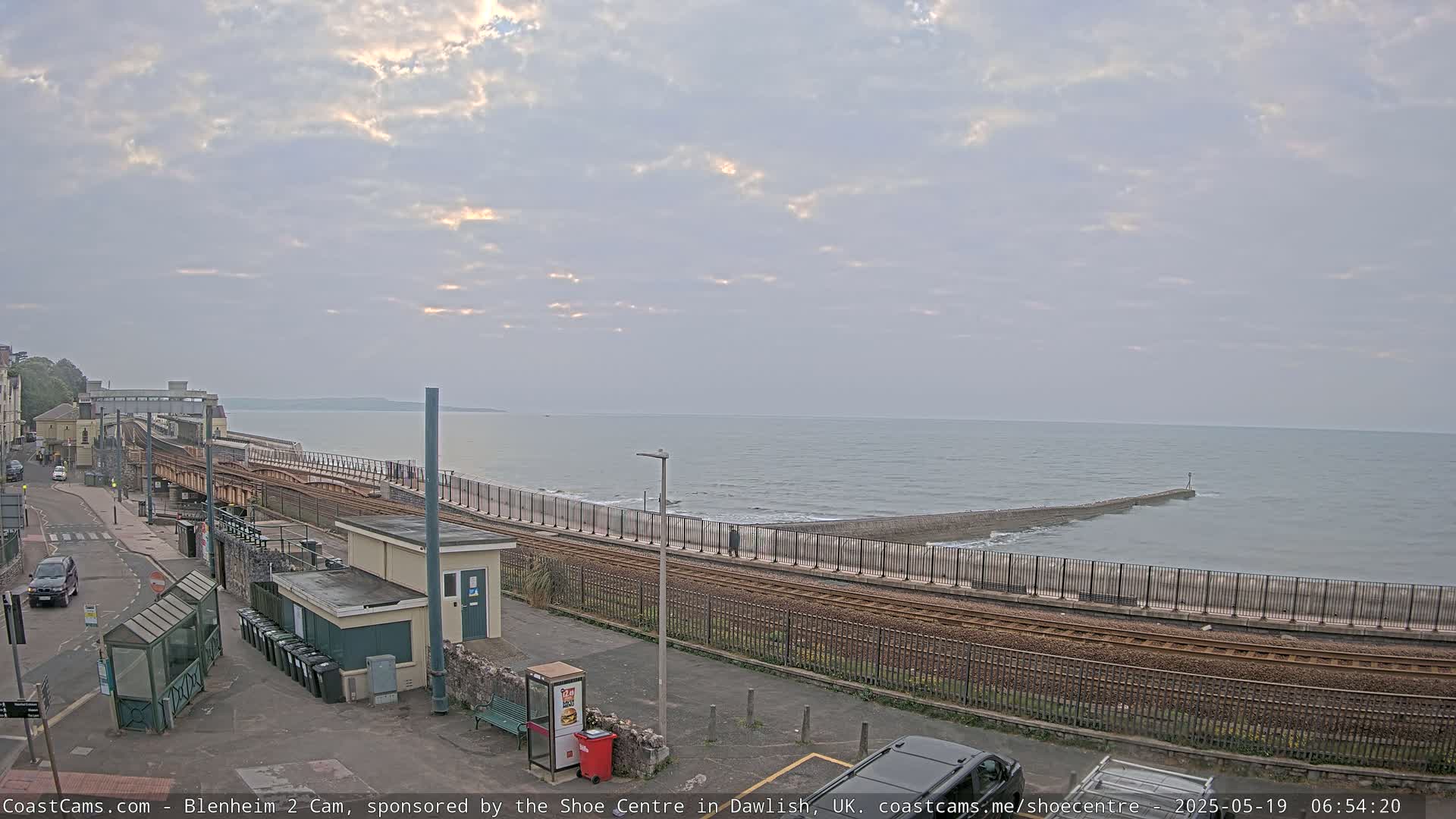 Dawlish East Coast  / Dawlish Railway Station & Station Rd. Live Cam  - Teignbridge, Devon, South West, England, United Kingdom