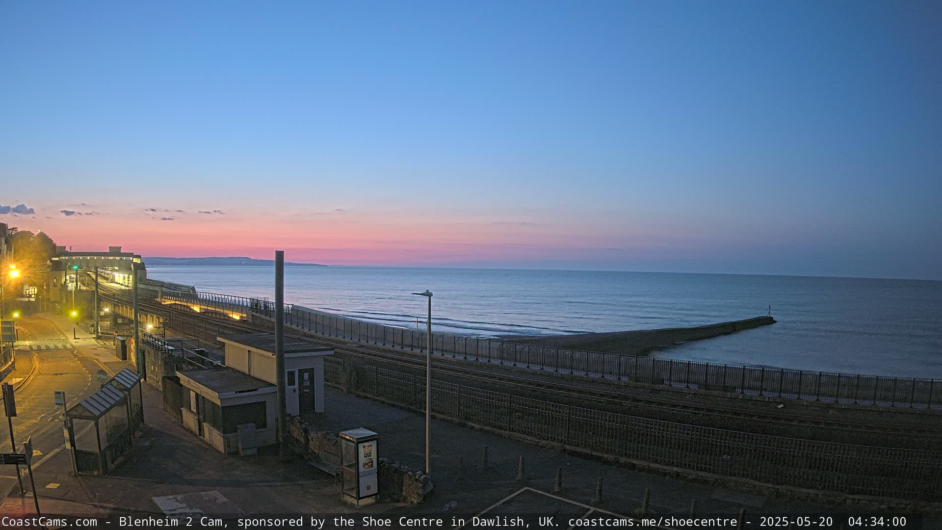 Dawlish East Coast  / Dawlish Railway Station & Station Rd. Live Cam  - Teignbridge, Devon, South West, England, United Kingdom