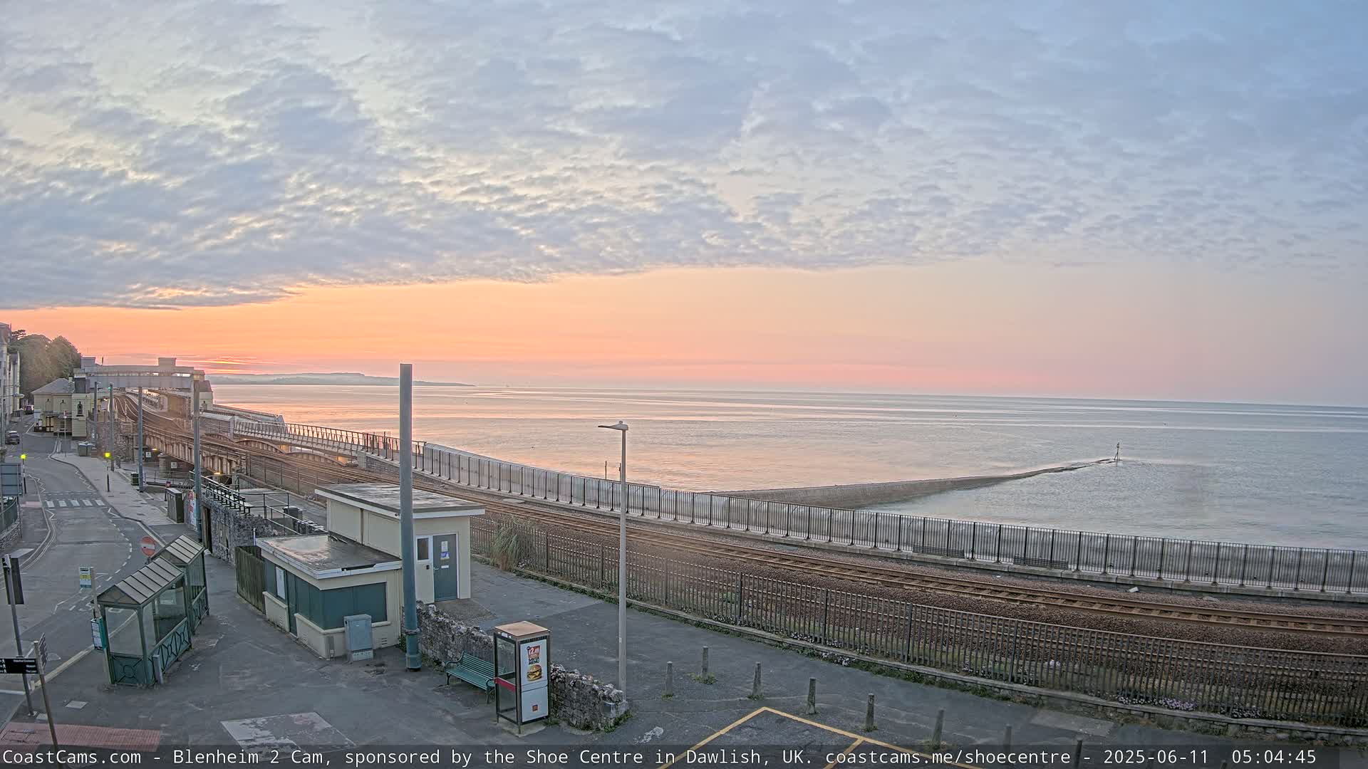 Dawlish East Coast  / Dawlish Railway Station & Station Rd. Live Cam  - Teignbridge, Devon, South West, England, United Kingdom