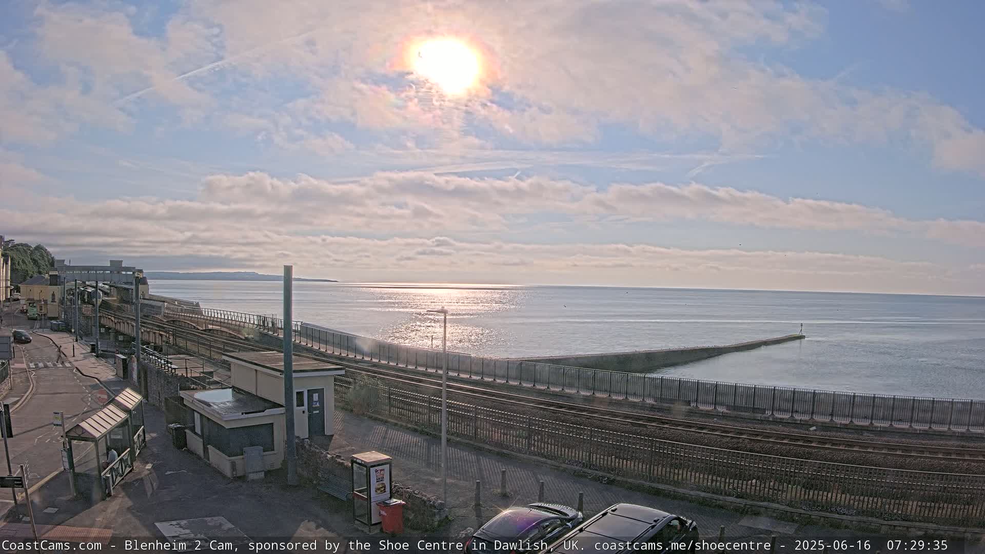 Dawlish East Coast  / Dawlish Railway Station & Station Rd. Live Cam  - Teignbridge, Devon, South West, England, United Kingdom