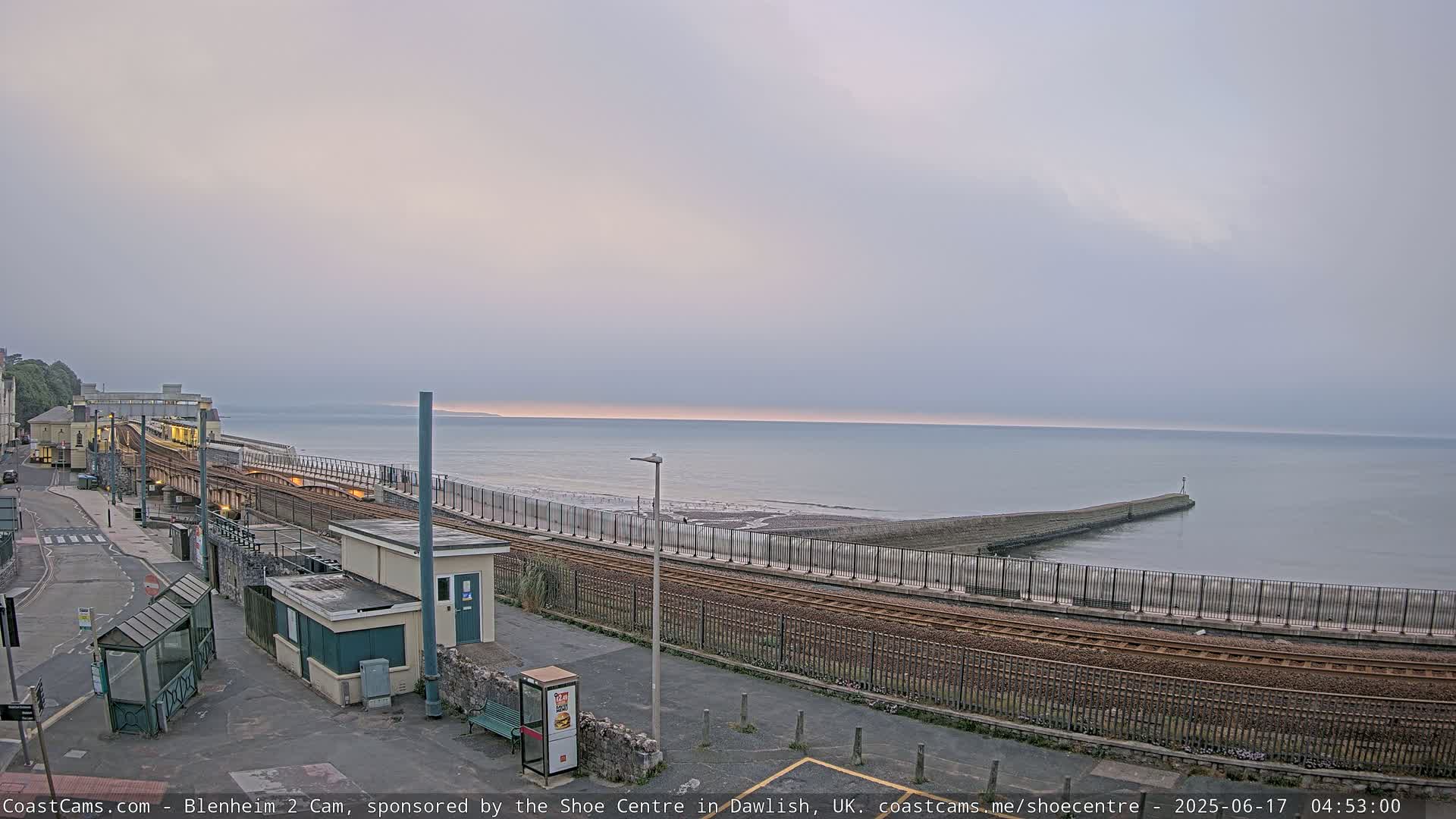 Dawlish East Coast  / Dawlish Railway Station & Station Rd. Live Cam  - Teignbridge, Devon, South West, England, United Kingdom