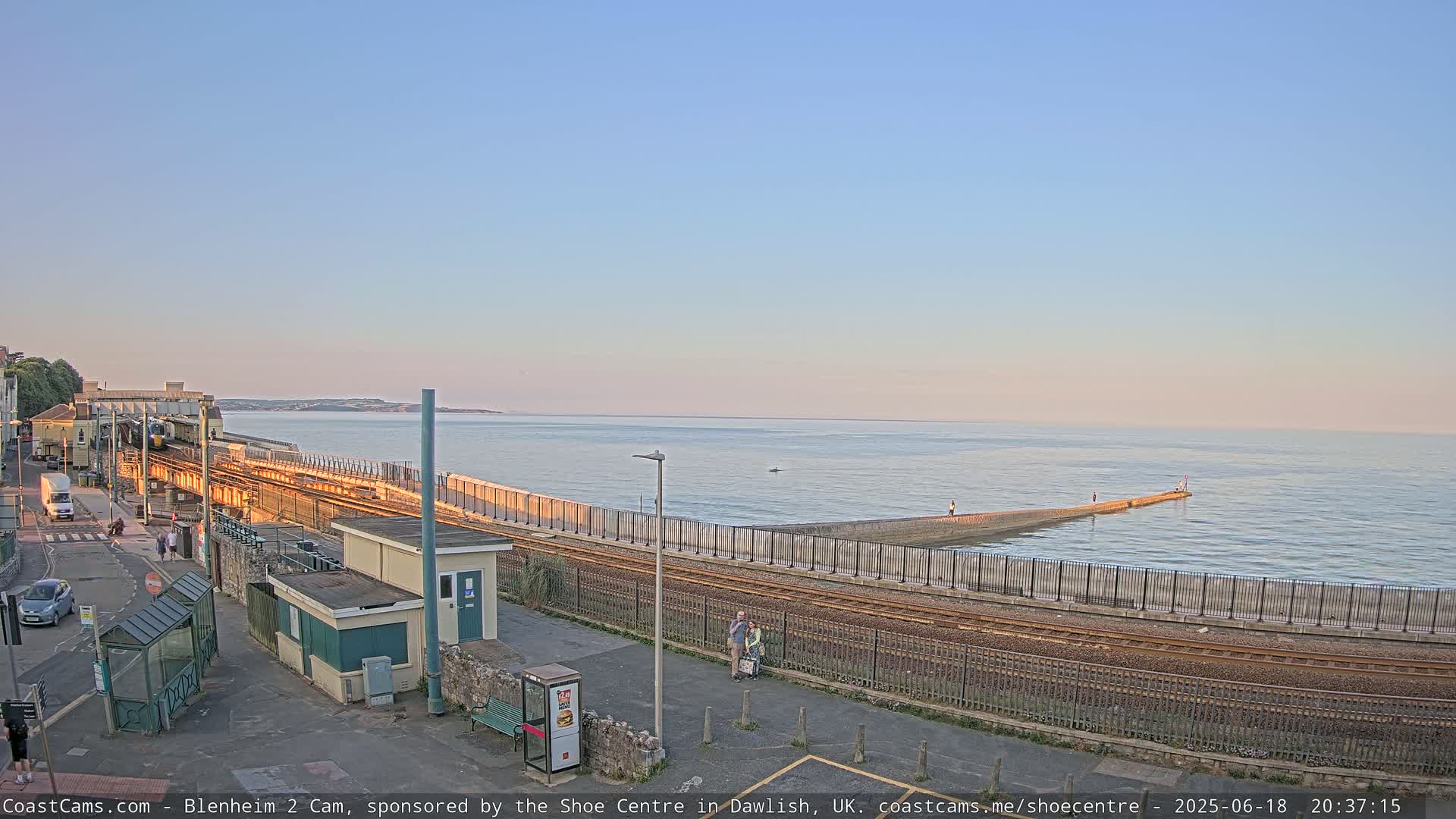 Dawlish East Coast  / Dawlish Railway Station & Station Rd. Live Cam  - Teignbridge, Devon, South West, England, United Kingdom