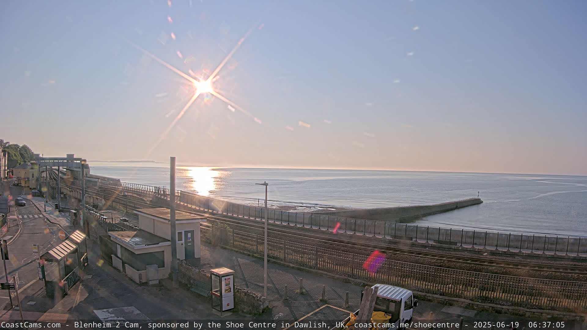 Dawlish East Coast  / Dawlish Railway Station & Station Rd. Live Cam  - Teignbridge, Devon, South West, England, United Kingdom