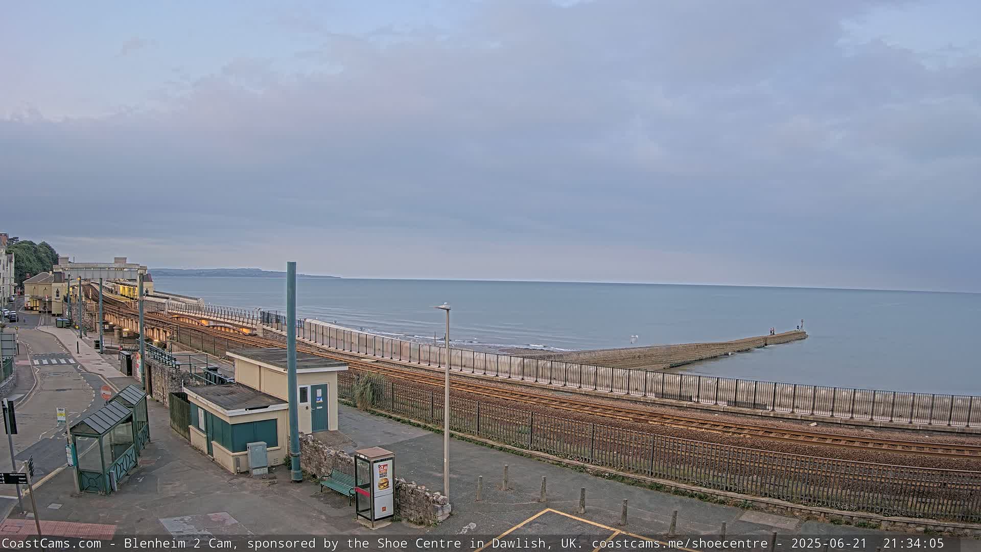 Dawlish East Coast  / Dawlish Railway Station & Station Rd. Live Cam  - Teignbridge, Devon, South West, England, United Kingdom