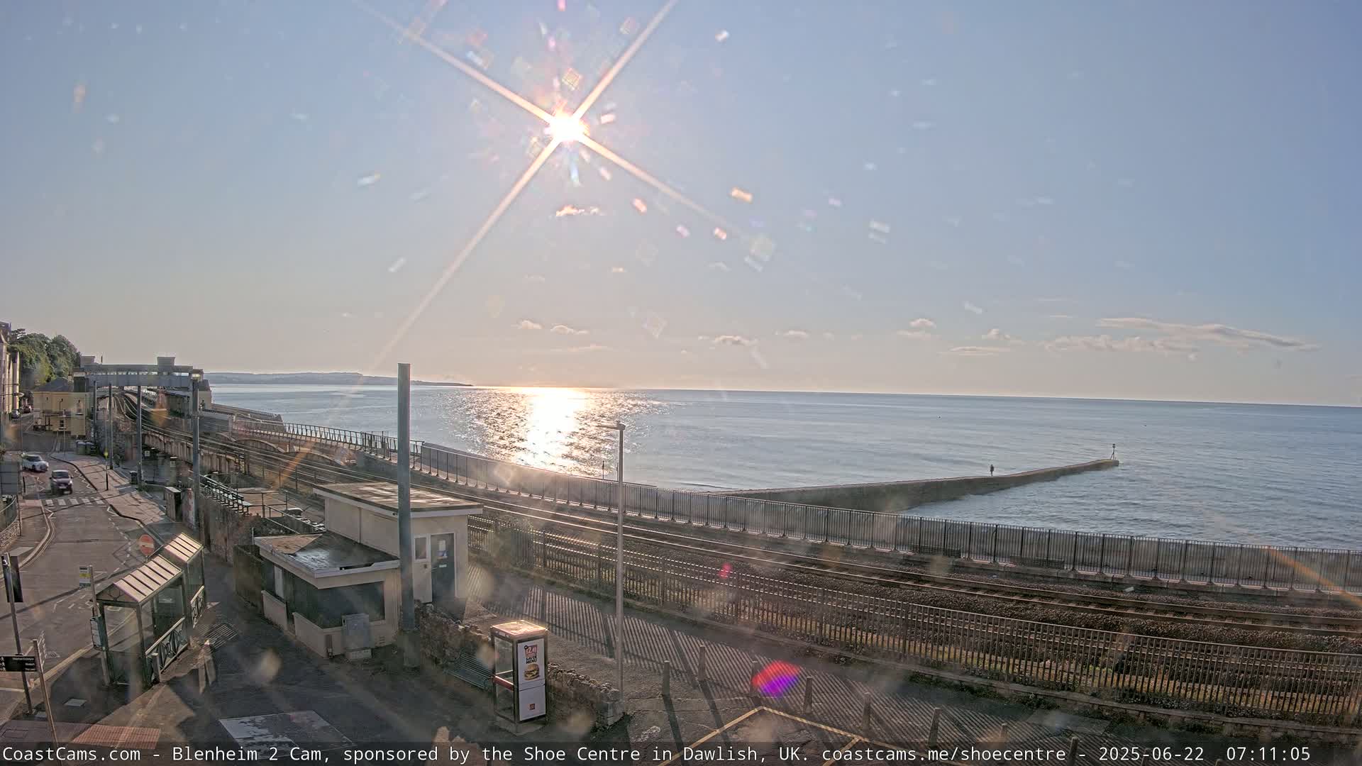 Dawlish East Coast  / Dawlish Railway Station & Station Rd. Live Cam  - Teignbridge, Devon, South West, England, United Kingdom